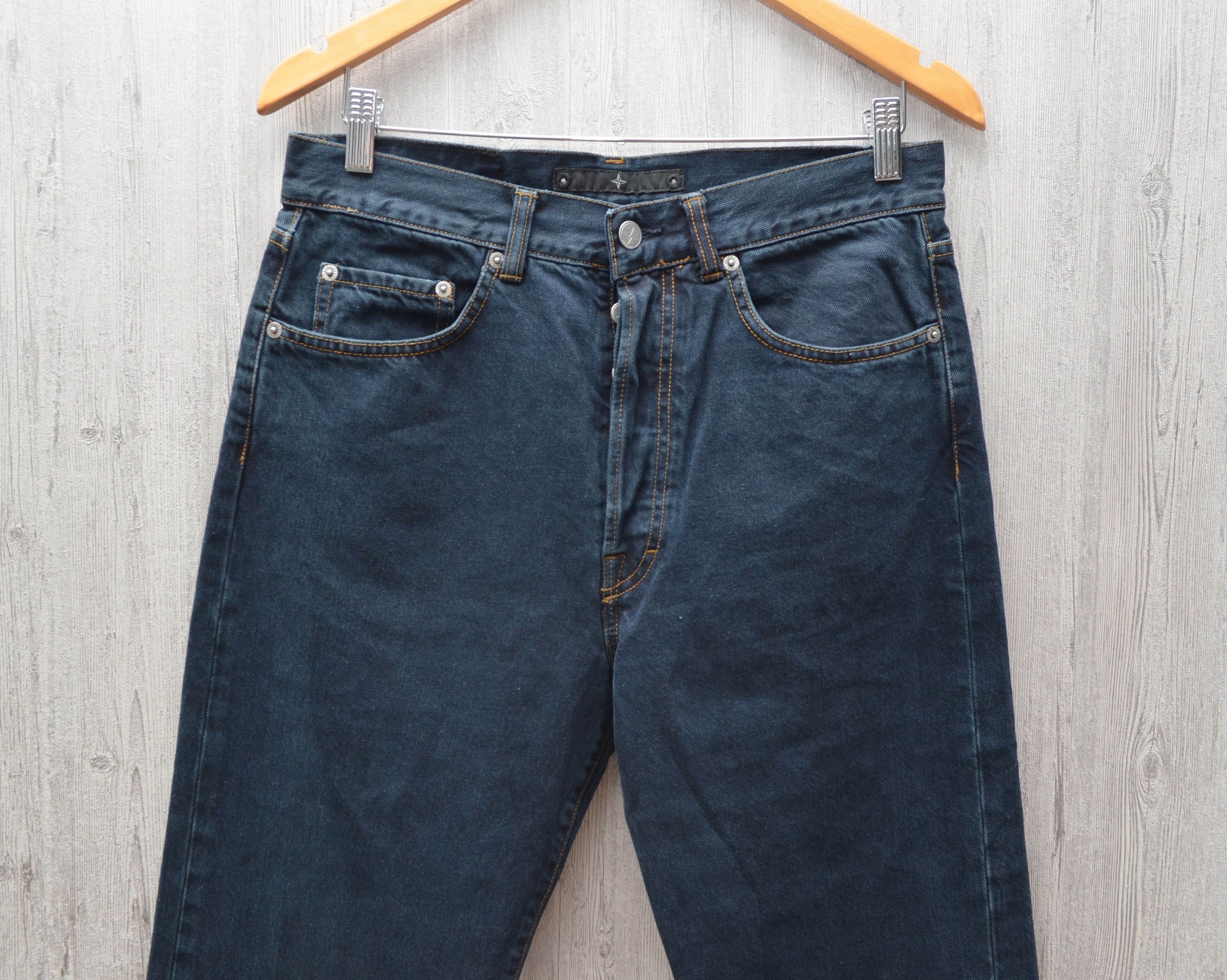 Stone Island × Vintage RARE 🔥 Stone Island Denim Navy Jeans Logo 31 Size US 31 - 3 Thumbnail