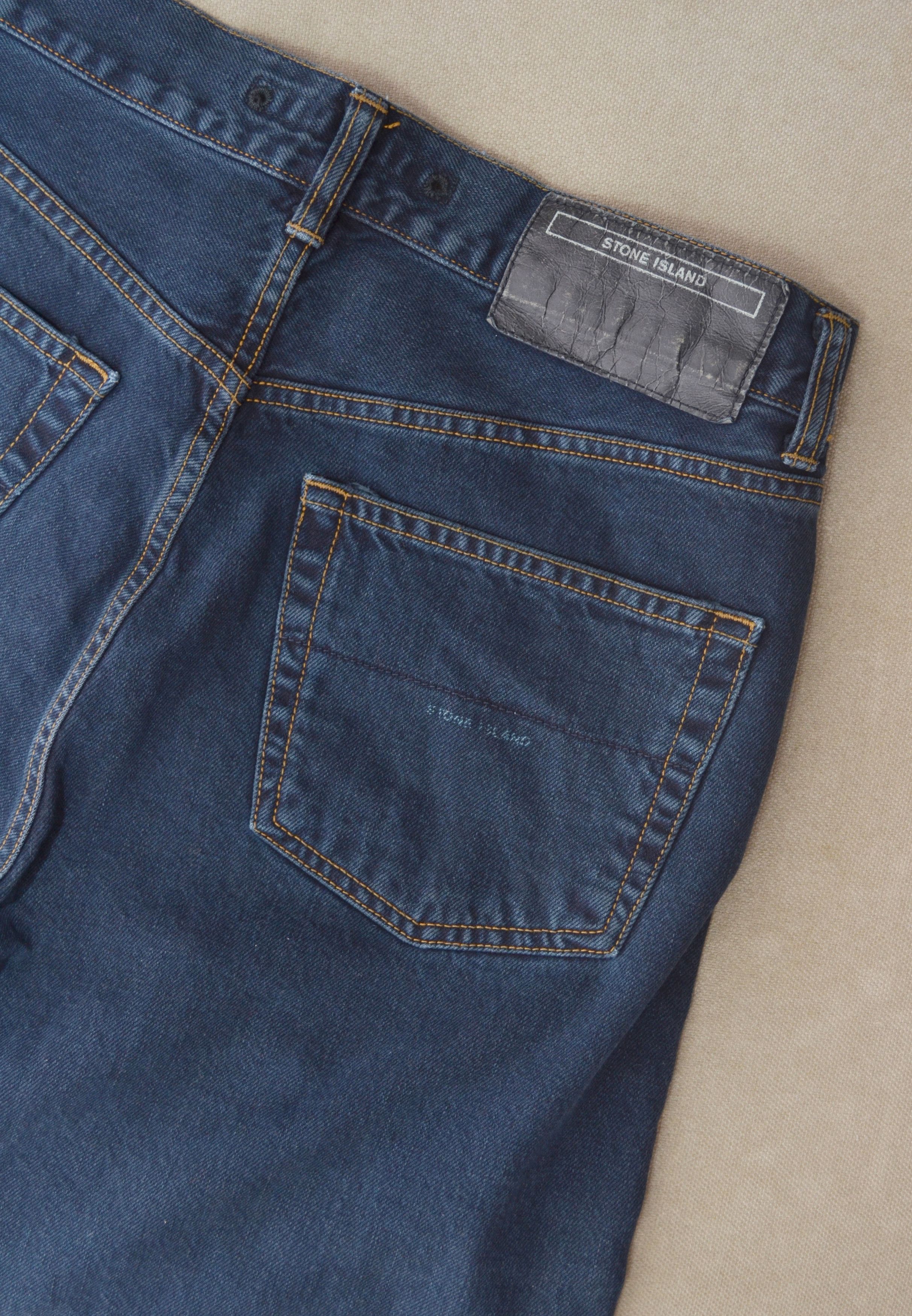 Stone Island × Vintage RARE 🔥 Stone Island Denim Navy Jeans Logo 31 Size US 31 - 1 Thumbnail