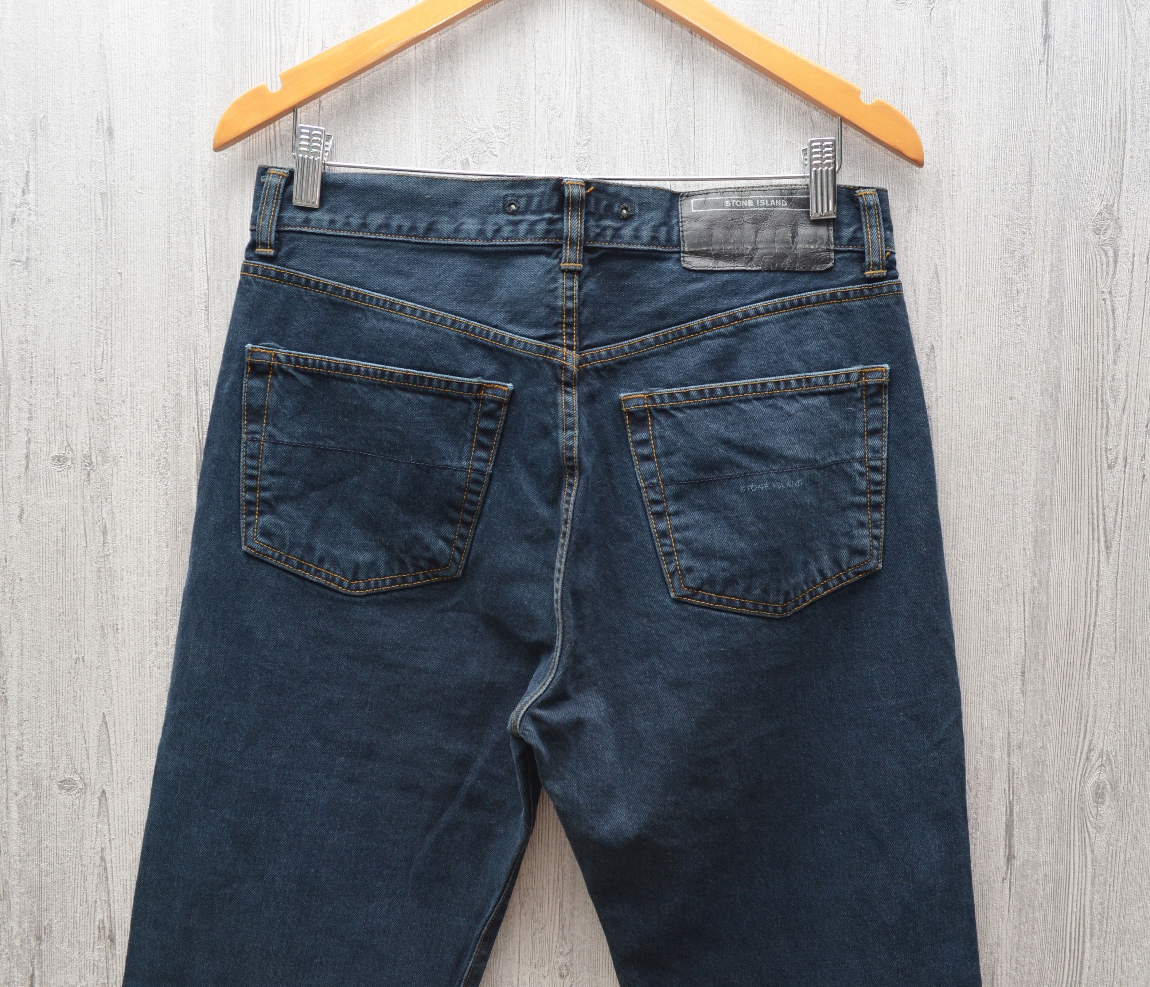Stone Island × Vintage RARE 🔥 Stone Island Denim Navy Jeans Logo 31 Size US 31 - 8 Thumbnail
