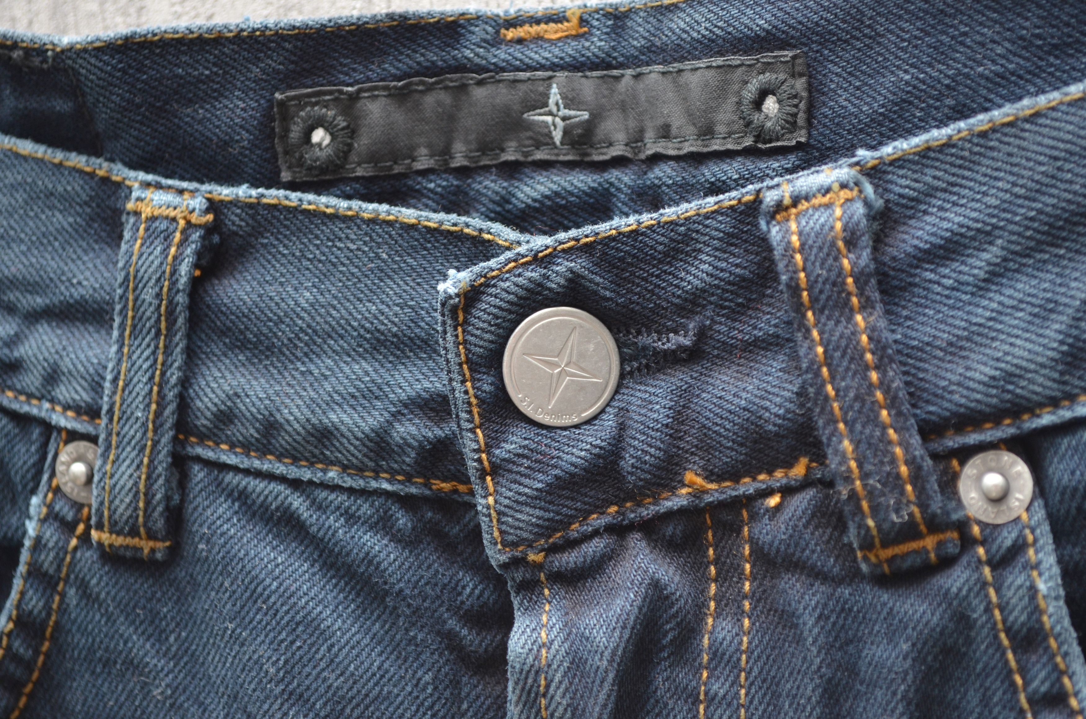 Stone Island × Vintage RARE 🔥 Stone Island Denim Navy Jeans Logo 31 Size US 31 - 5 Thumbnail
