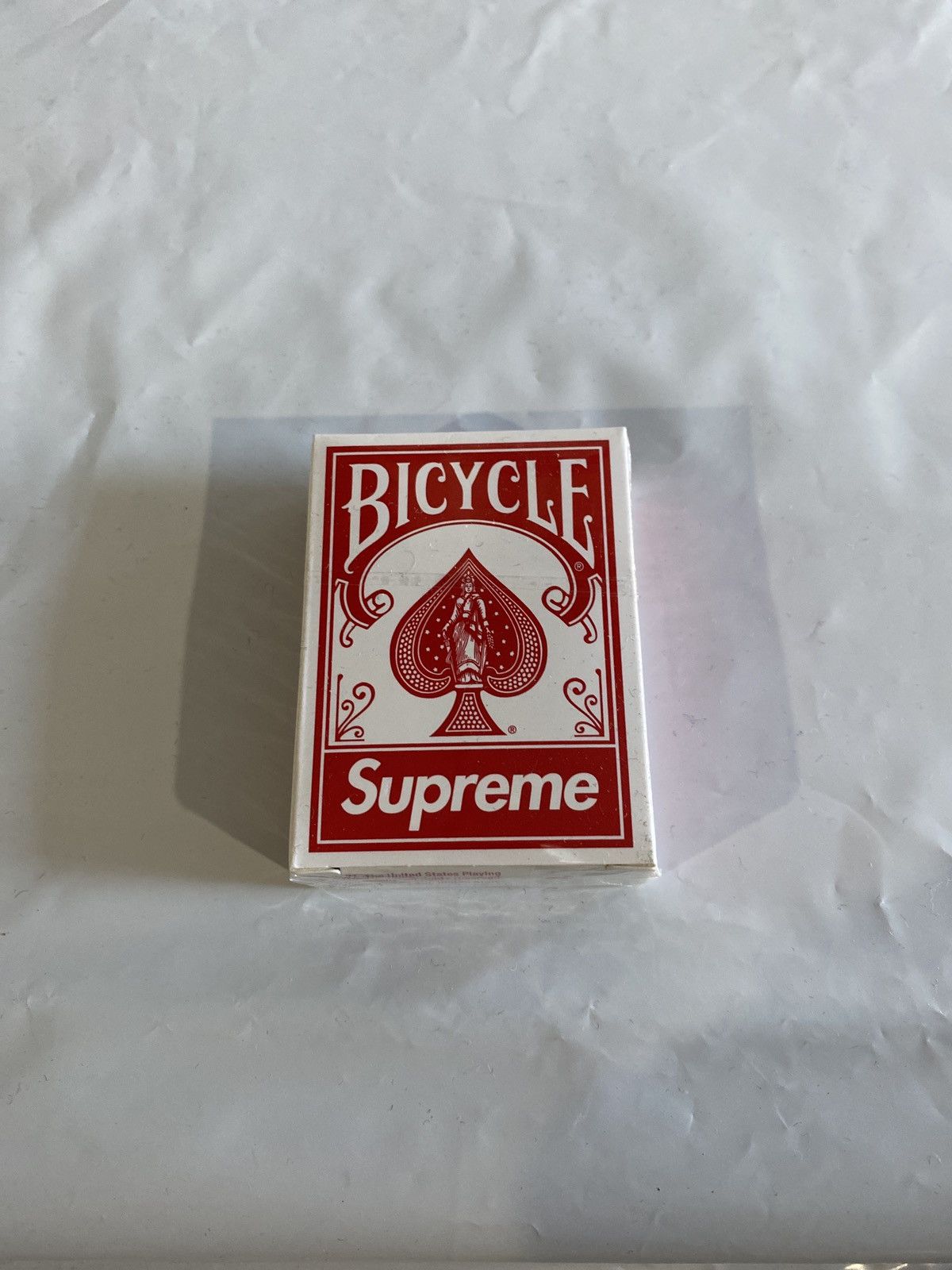 Supreme Bicycle® Clear Playing Cards Supreme Bicycle Clear Playing Cards Red (FW20) Brand New