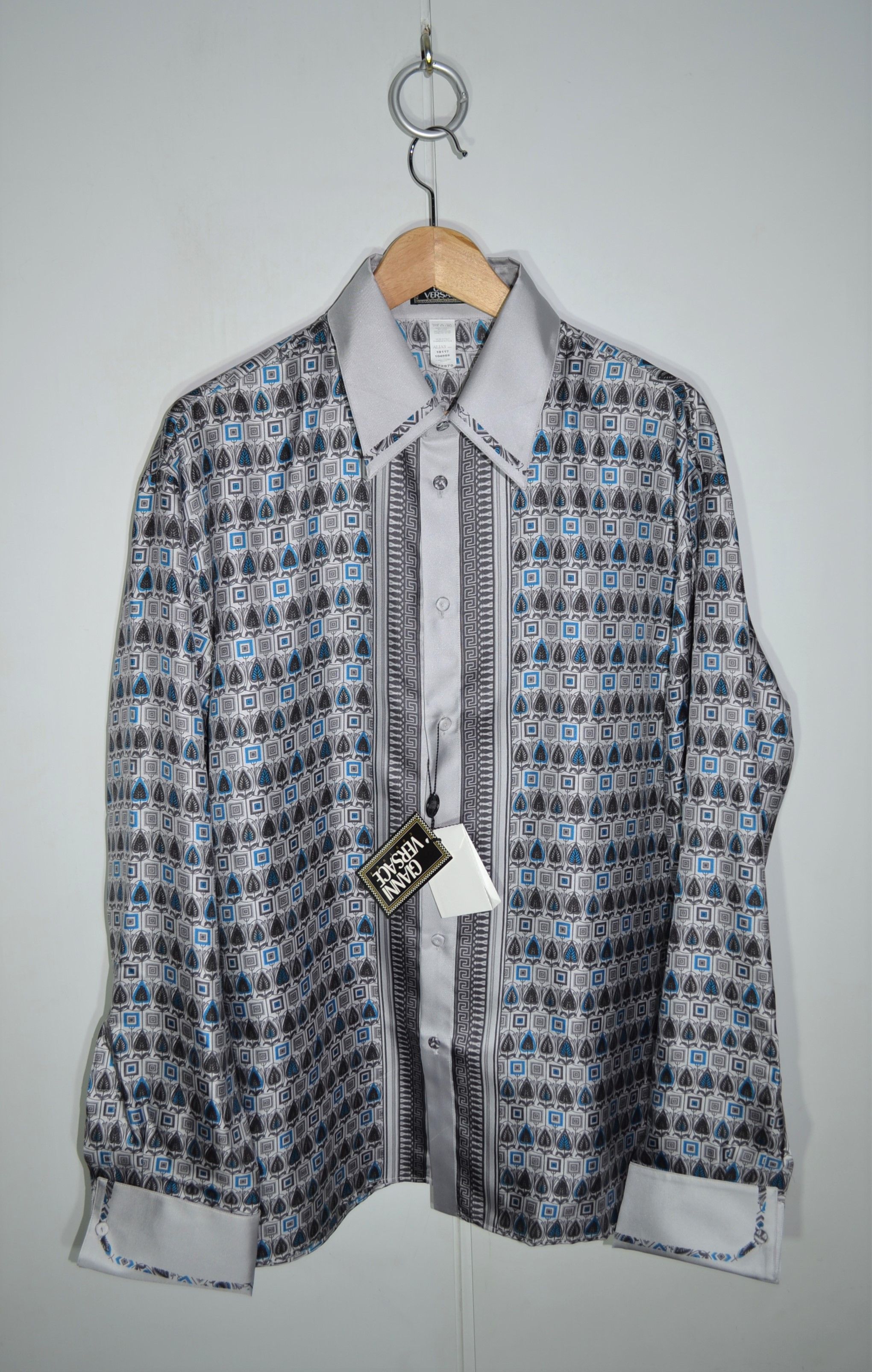 Versace NEW Gianni Versace 1990s Silk Shirt 56 Size Size US XL / EU 56 / 4 - 2 Thumbnail