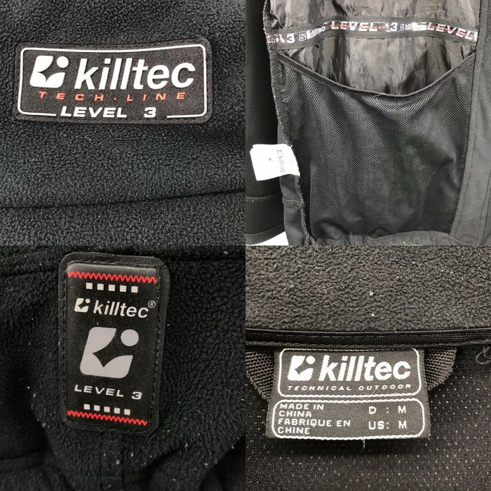 Vintage Killtec Technical Outdoor Level 3 Black Fleece Jacket - Men's ...
