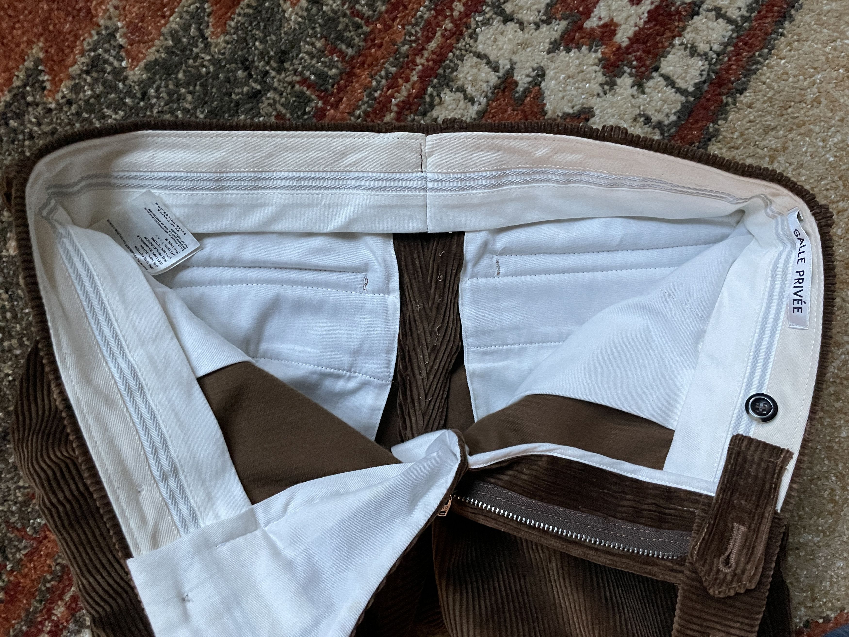 Designer Salle Privee GEHRY Chino | Corduroy | Brown Size US 30 / EU 46 - 4 Thumbnail