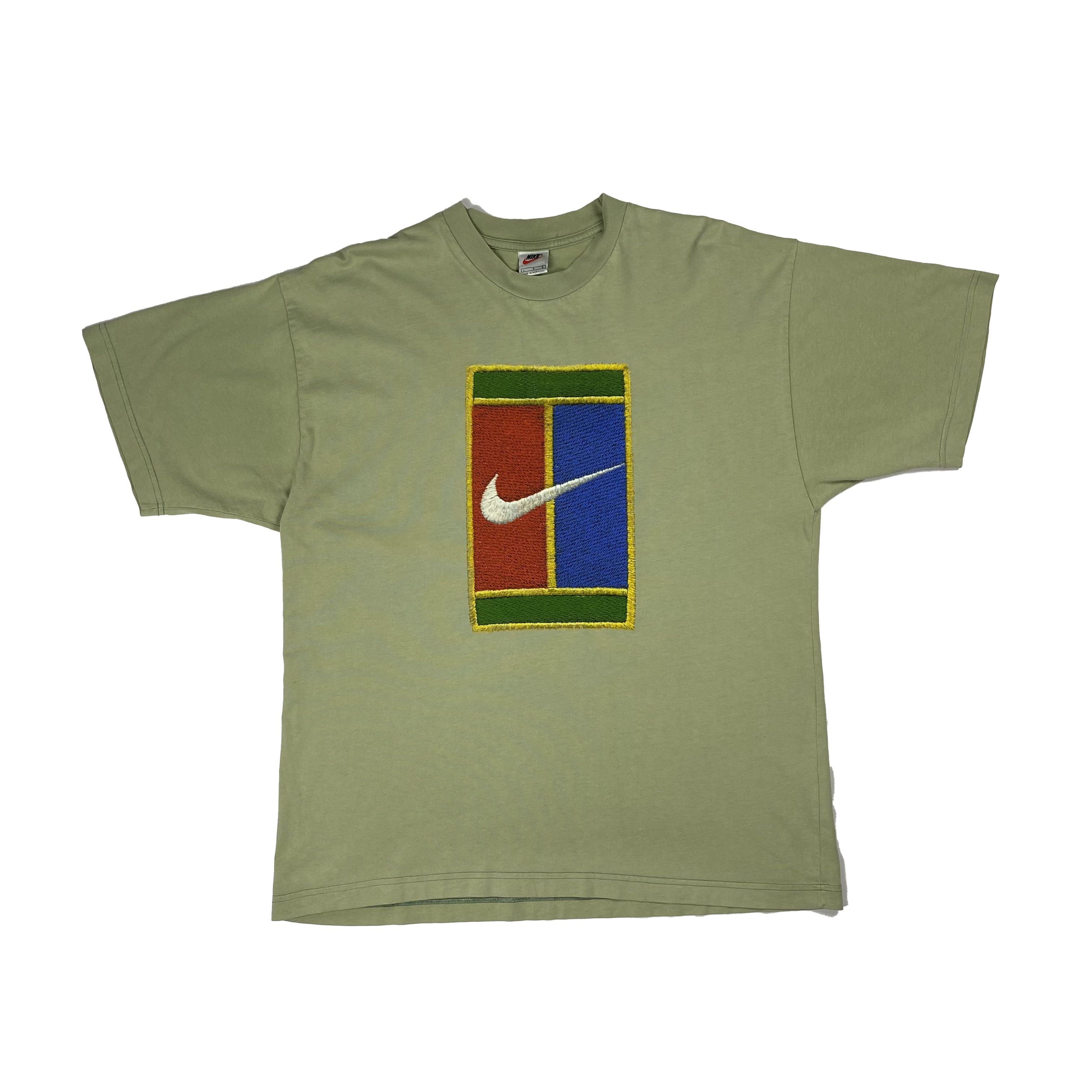 Nike Vintage 90s Nike Challenge Court Andre Agassi Big Logo Tee Grailed 5283