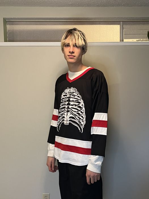 Pleasures - Ribs Hockey Jersey  HBX - Globally Curated Fashion