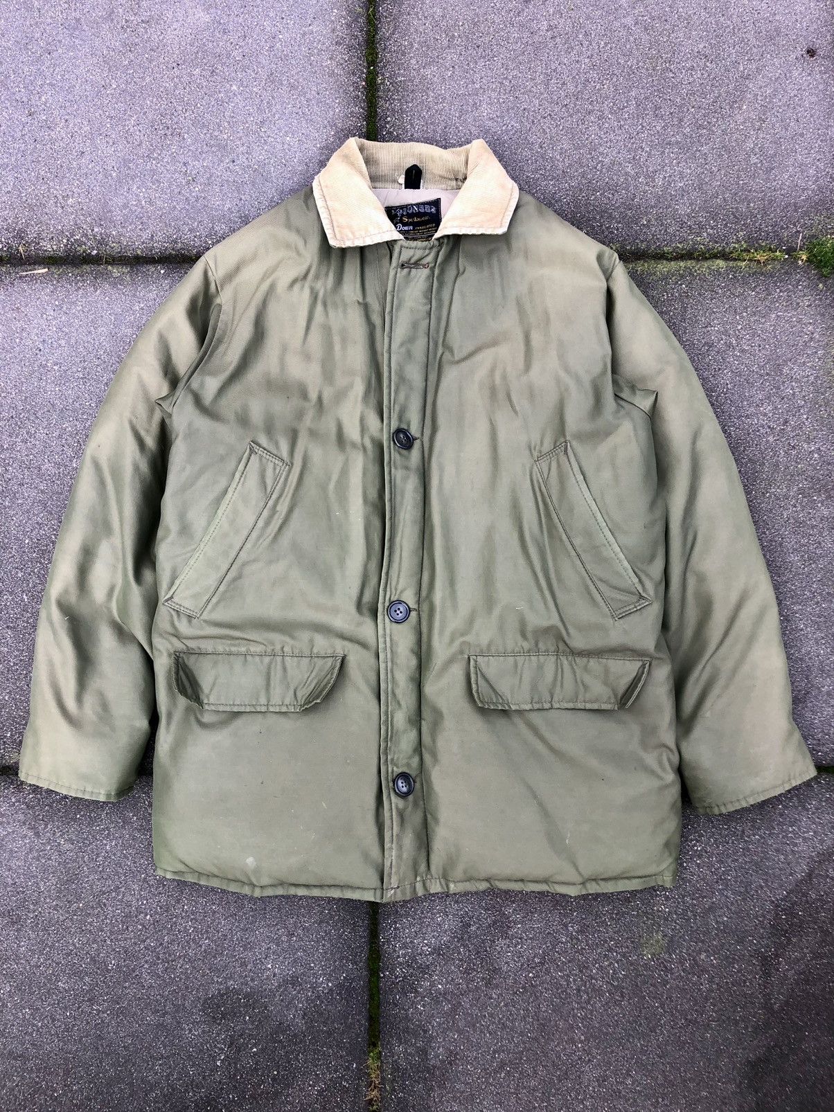 Vintage Helmut quilted down puffer parka canadian military faded Size US L / EU 52-54 / 3 - 1 Thumbnail
