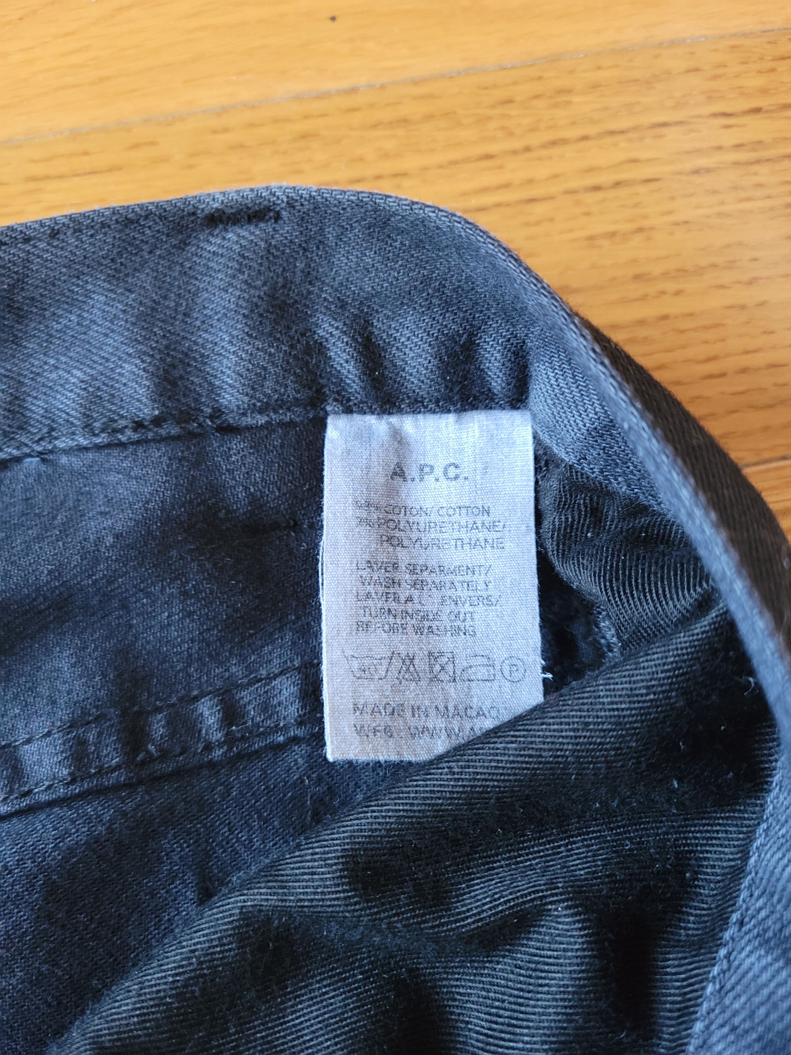 A.P.C. APC Blue/Black Denim Size US 31 - 4 Thumbnail