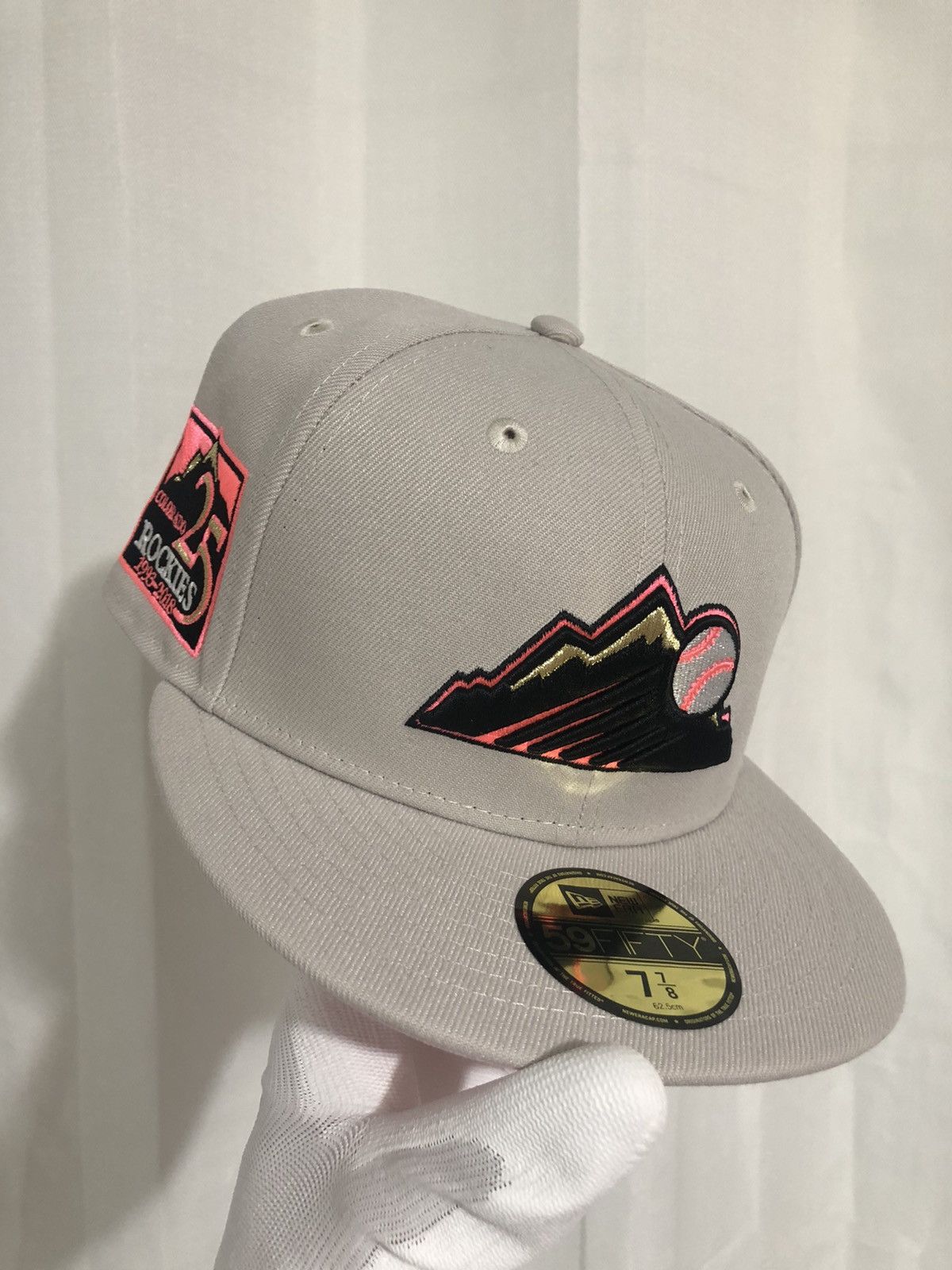 New Era 7 7/8 - Colorado Rockies Pink Bottom 25th Anniversary Size ONE SIZE - 1 Thumbnail