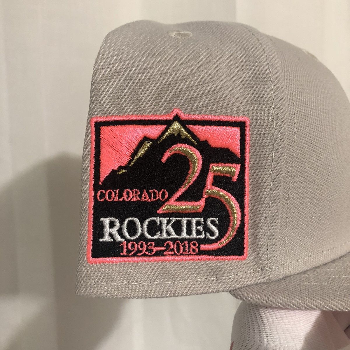 New Era 7 7/8 - Colorado Rockies Pink Bottom 25th Anniversary Size ONE SIZE - 2 Thumbnail