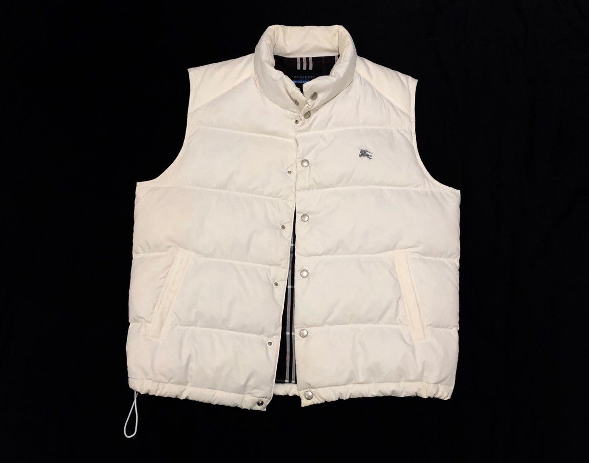 BURBERRY BLUE LABEL ダウンベスト 38 ホワイト Burberry blue label label/down/38/ - Gem