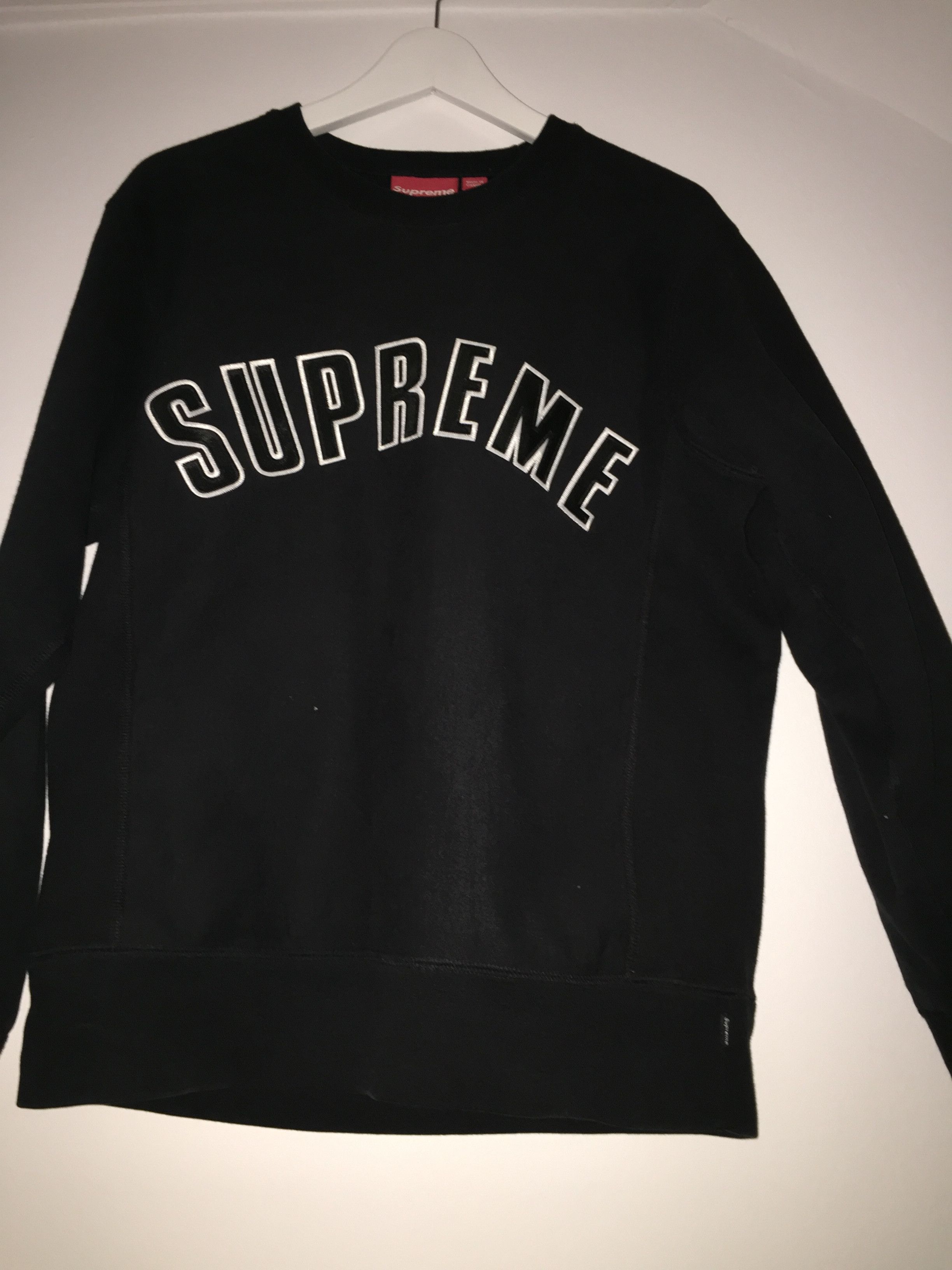 Supreme Supreme Arc Logo Crewneck Sweatshirt Burgundy Red