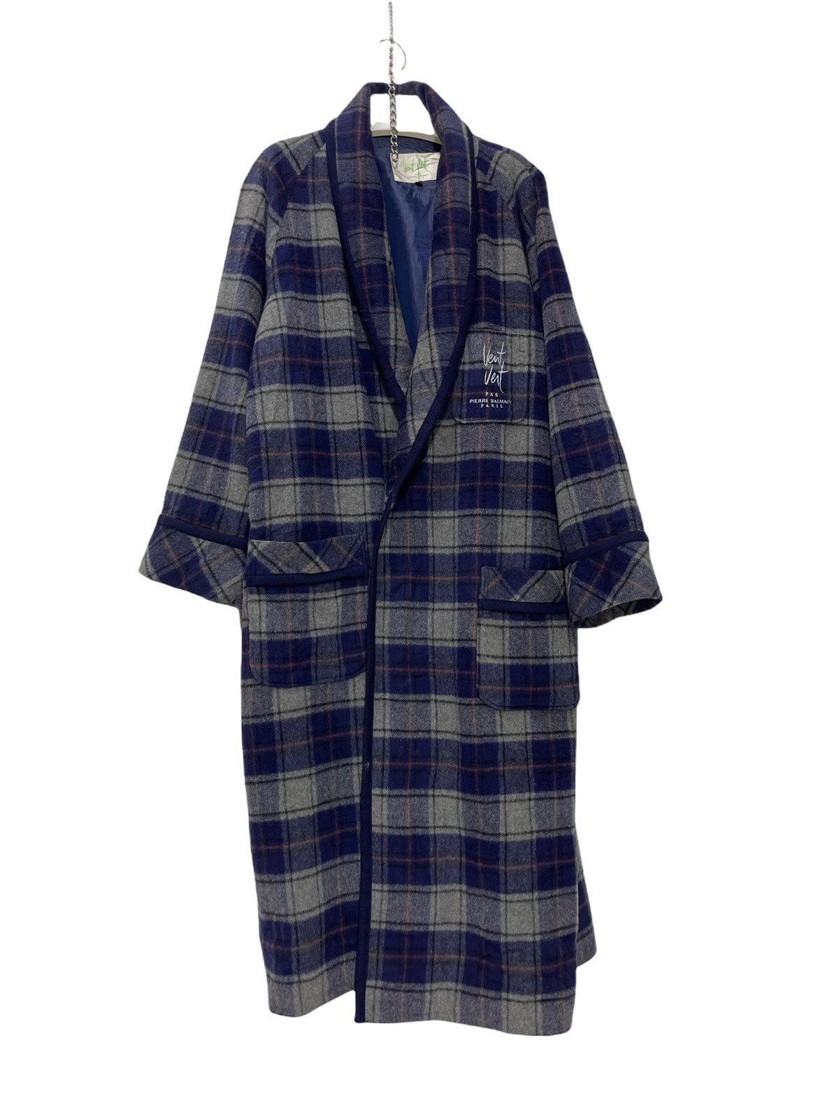 Pierre Balmain Vtg 90s Pierre Balmain Paris Wool Robe 6🟩 Size US L / EU 52-54 / 3 - 1 Thumbnail