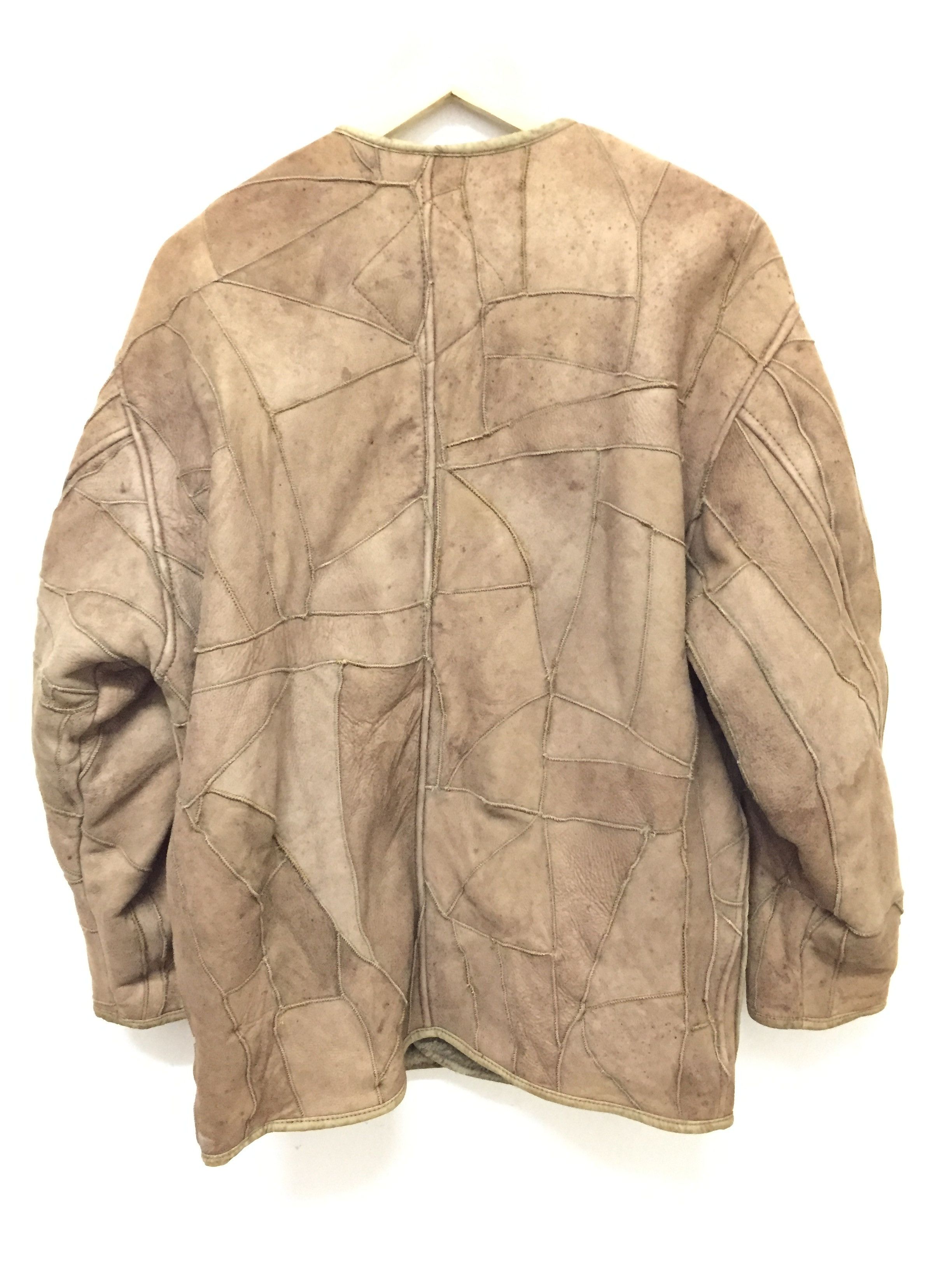 Hai Sporting Gear × Issey Miyake 80s Patchwork Sheepskin Shearling jacket Size US M / EU 48-50 / 2 - 9 Thumbnail