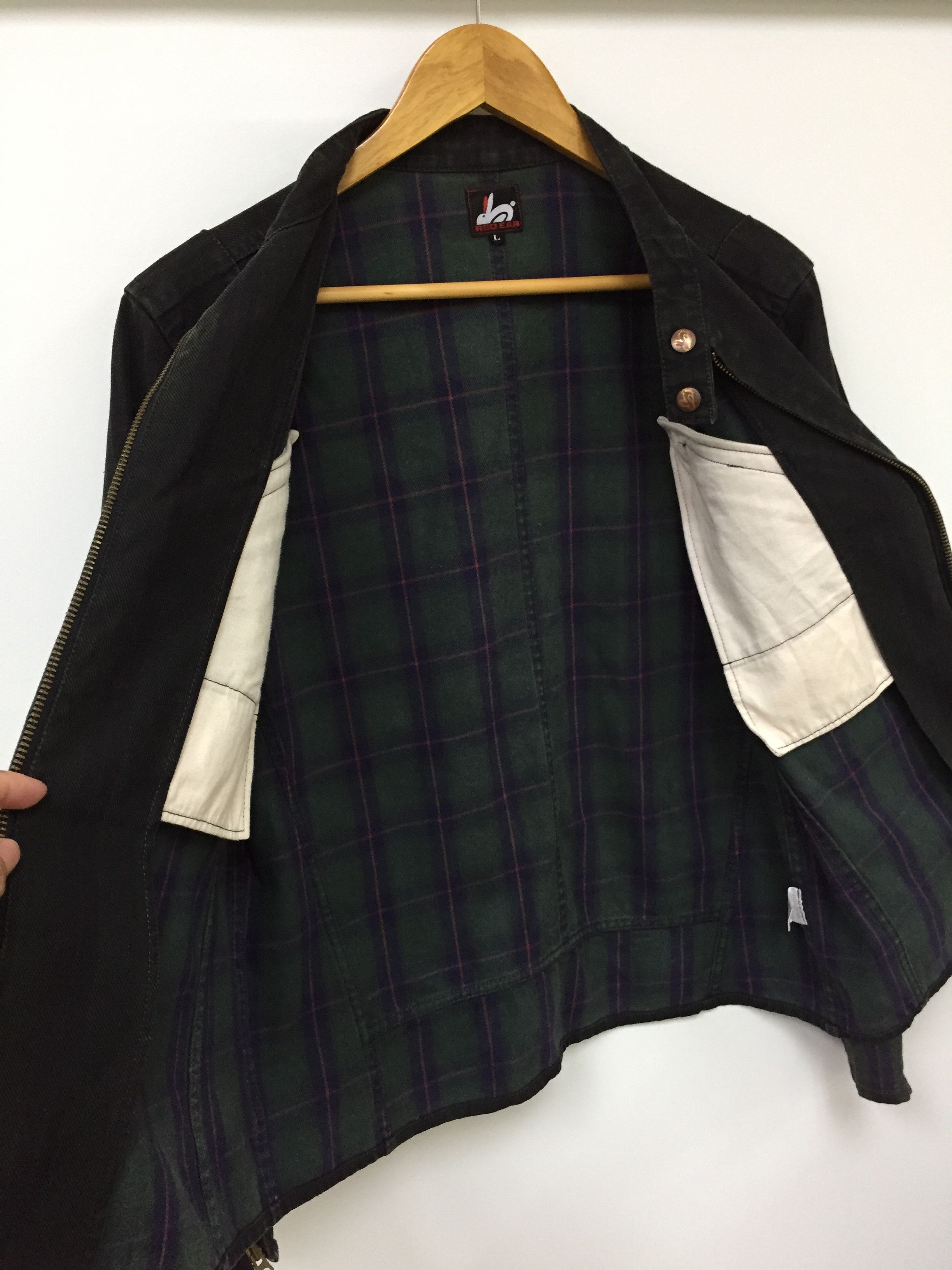 Paul Smith Red Ear Blackwatch tartan plaid 2 tone denim Jacket Size US S / EU 44-46 / 1 - 9 Thumbnail
