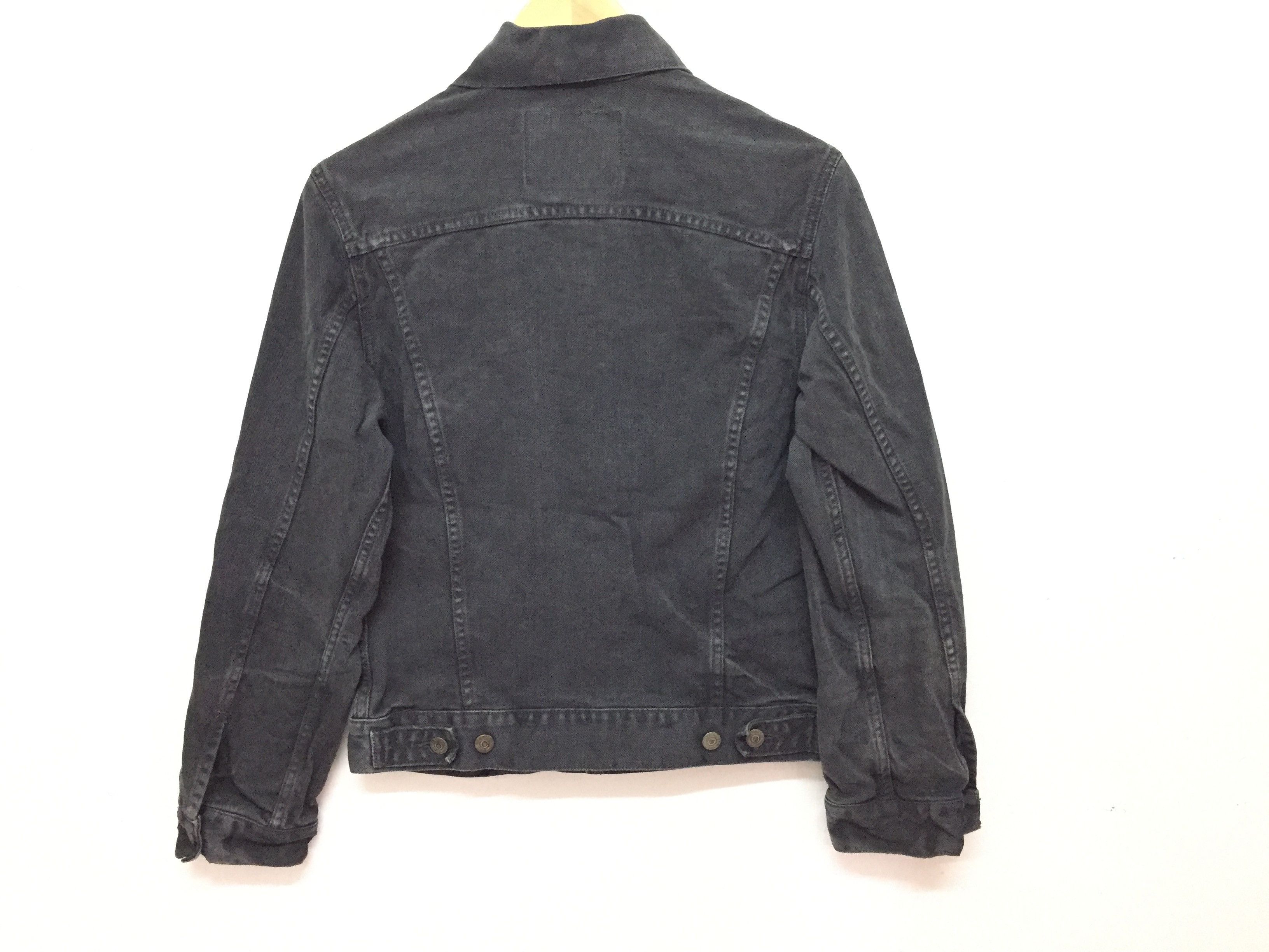Japanese Brand × Orslow × Spellbound Faded black denim trucker jacket Made in Japan Size US XS / EU 42 / 0 - 6 Thumbnail