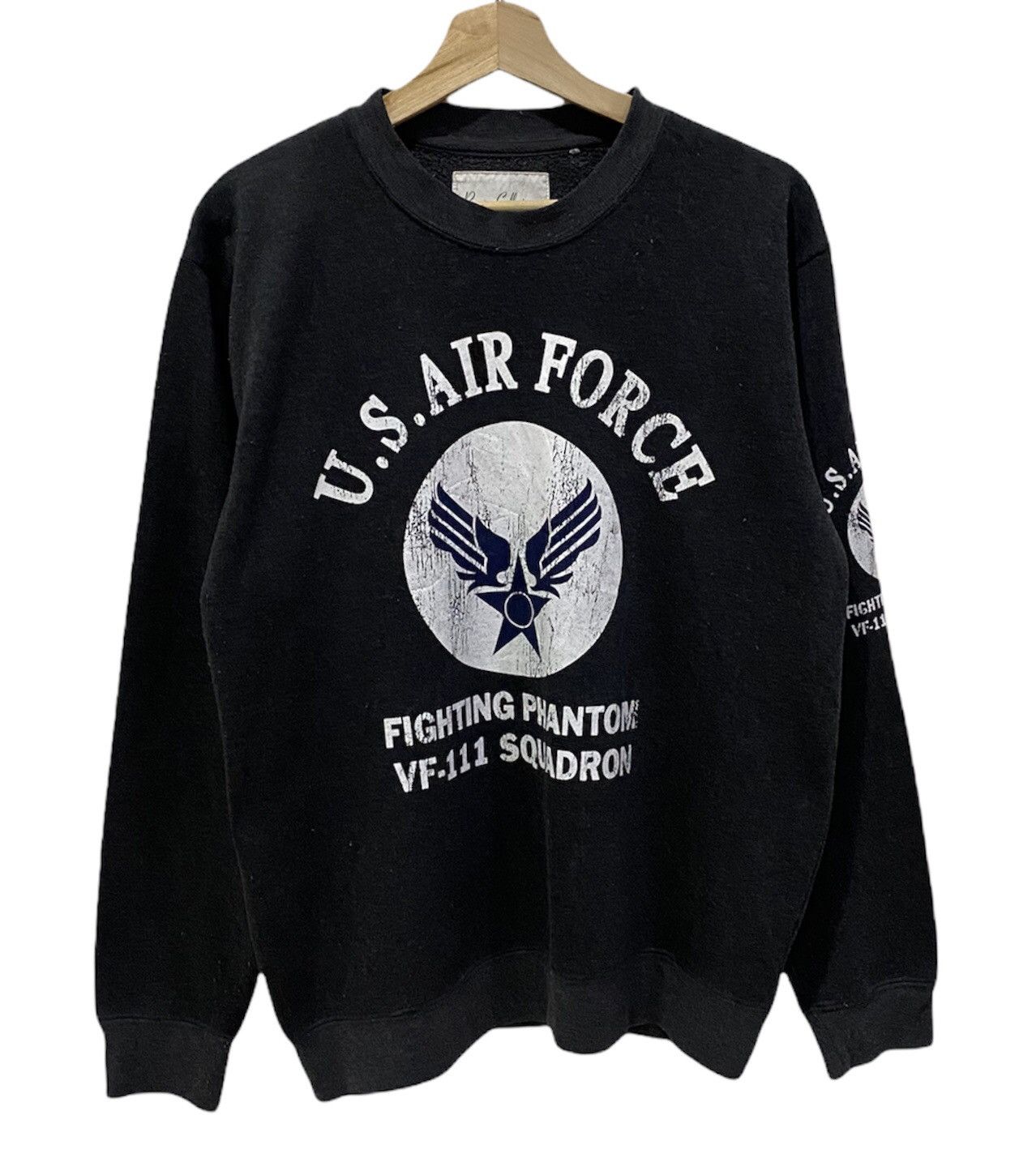 Vintage US AIR FORCE VF-111 SQUADRON LOGO SWEATSHIRT Size US M / EU 48-50 / 2 - 1 Thumbnail