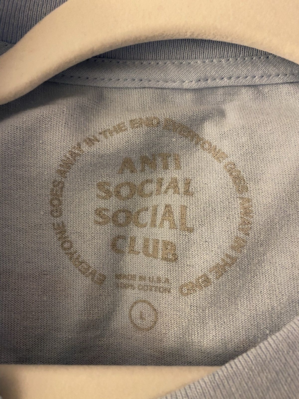 Anti Social Social Club Anti Social Social Club Med Tee blue large Size US L / EU 52-54 / 3 - 3 Thumbnail