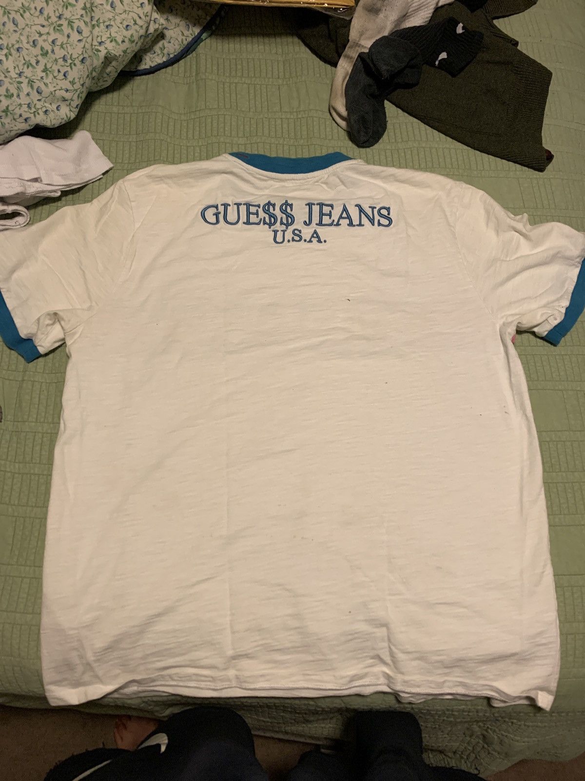 Guess Asap Rocky Guess Rainbow Ringer Tee Size US XL / EU 56 / 4 - 2 Thumbnail