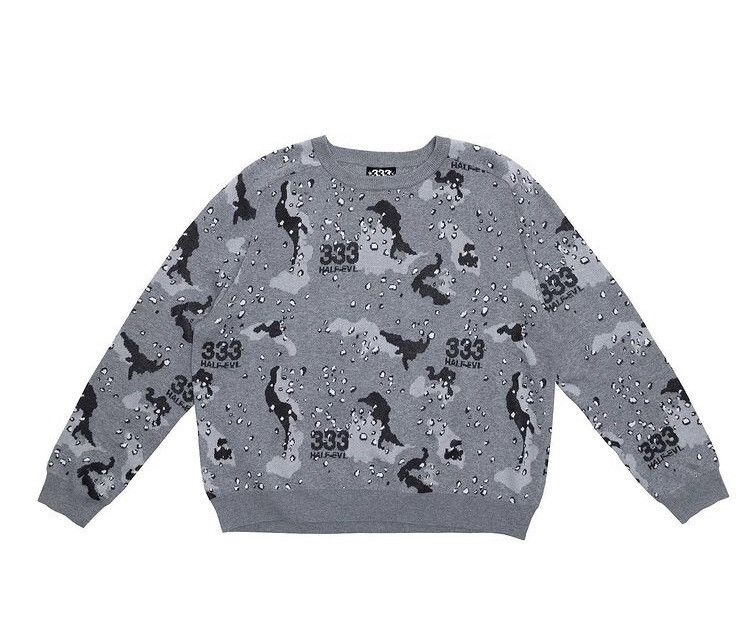 Half Evil Camo Knit Sweater Size US L / EU 52-54 / 3 - 1 Preview