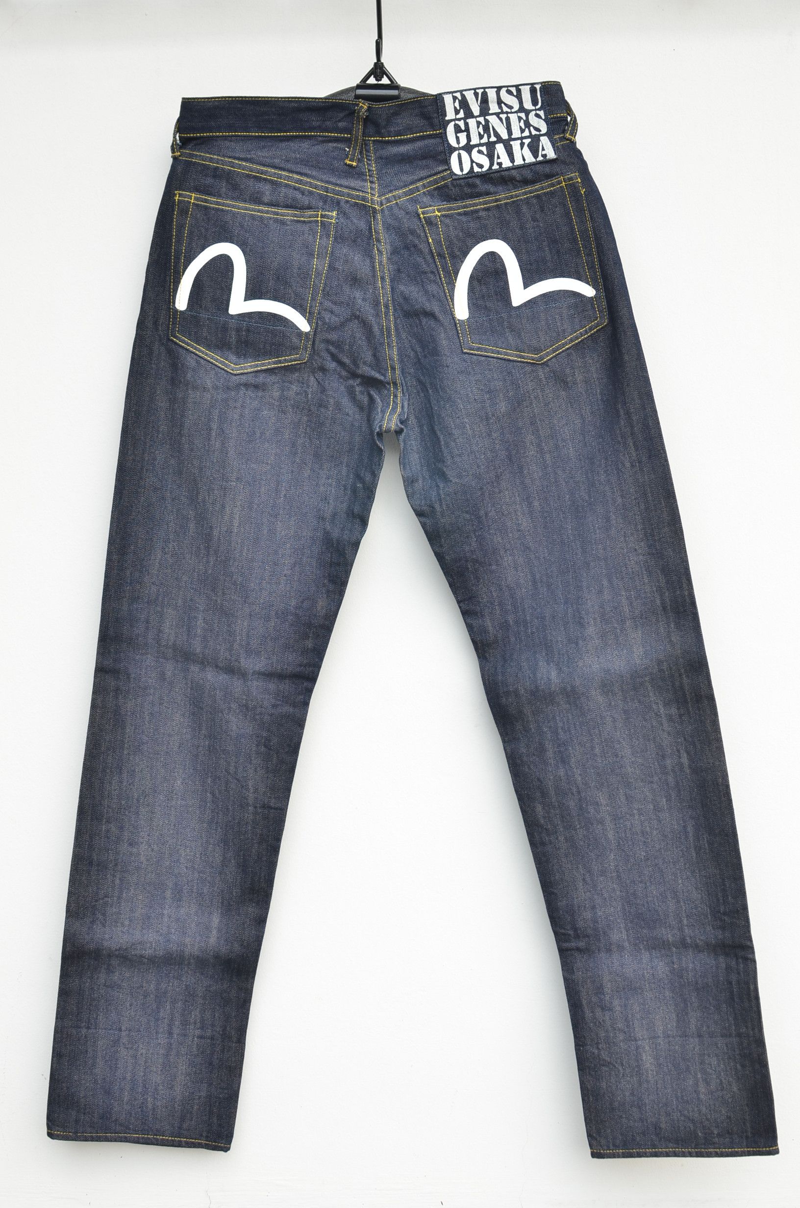 image of Evisu Genes Osaka Selvedge Denim in Blue, Men's (Size 31)