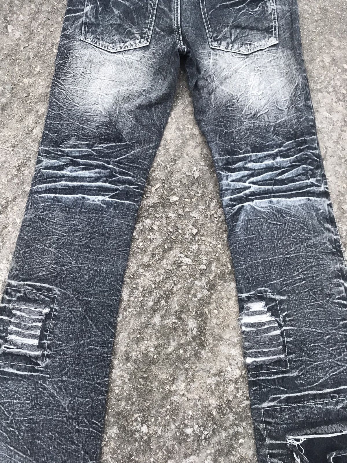 LOWBOX LOWBOX Ripped Distressed Punk Rock Undercover Style Size US 32 / EU 48 - 14 Thumbnail