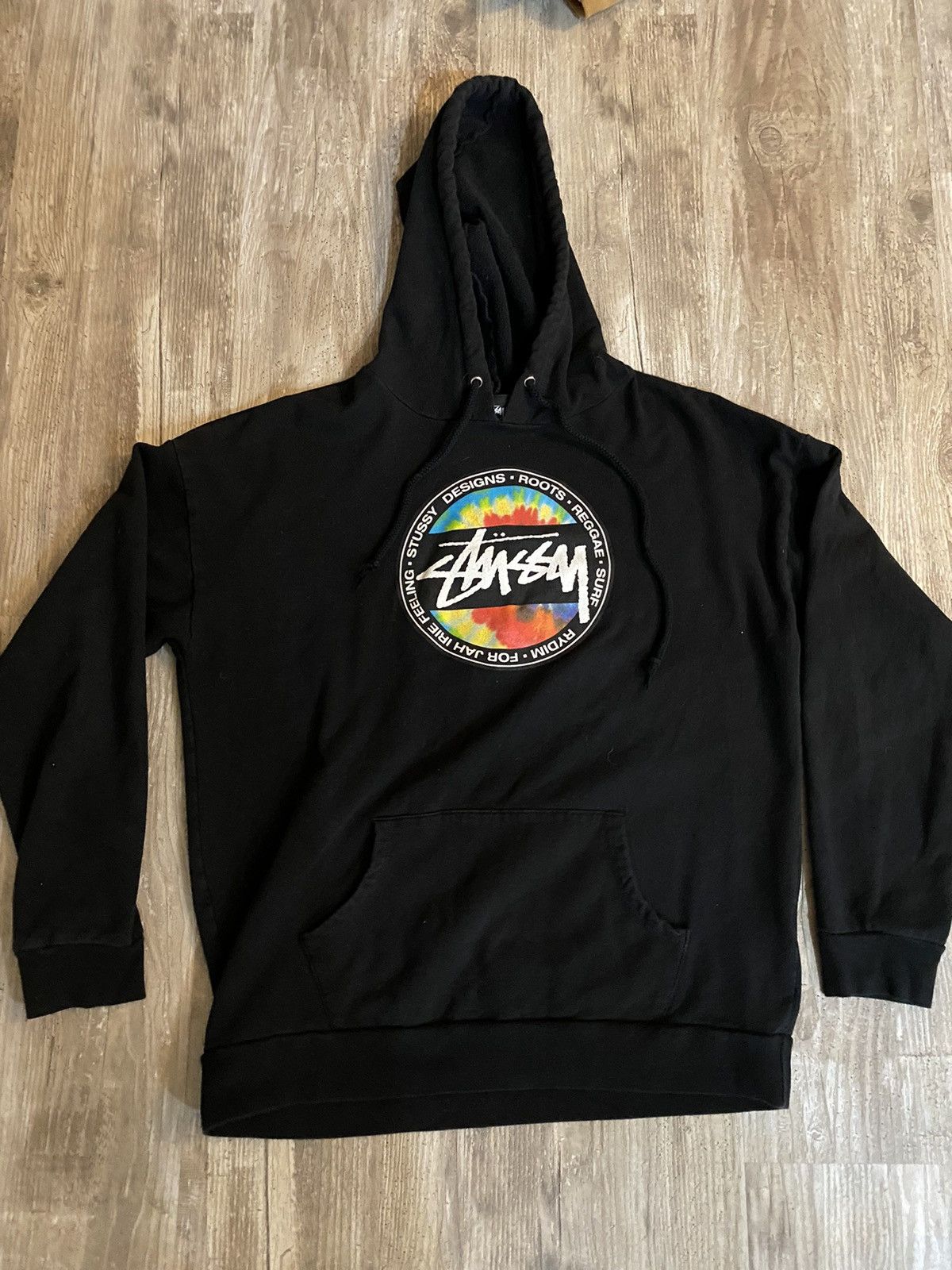 Stussy Stussy Tie Dye Circle Design Hoodie | Grailed