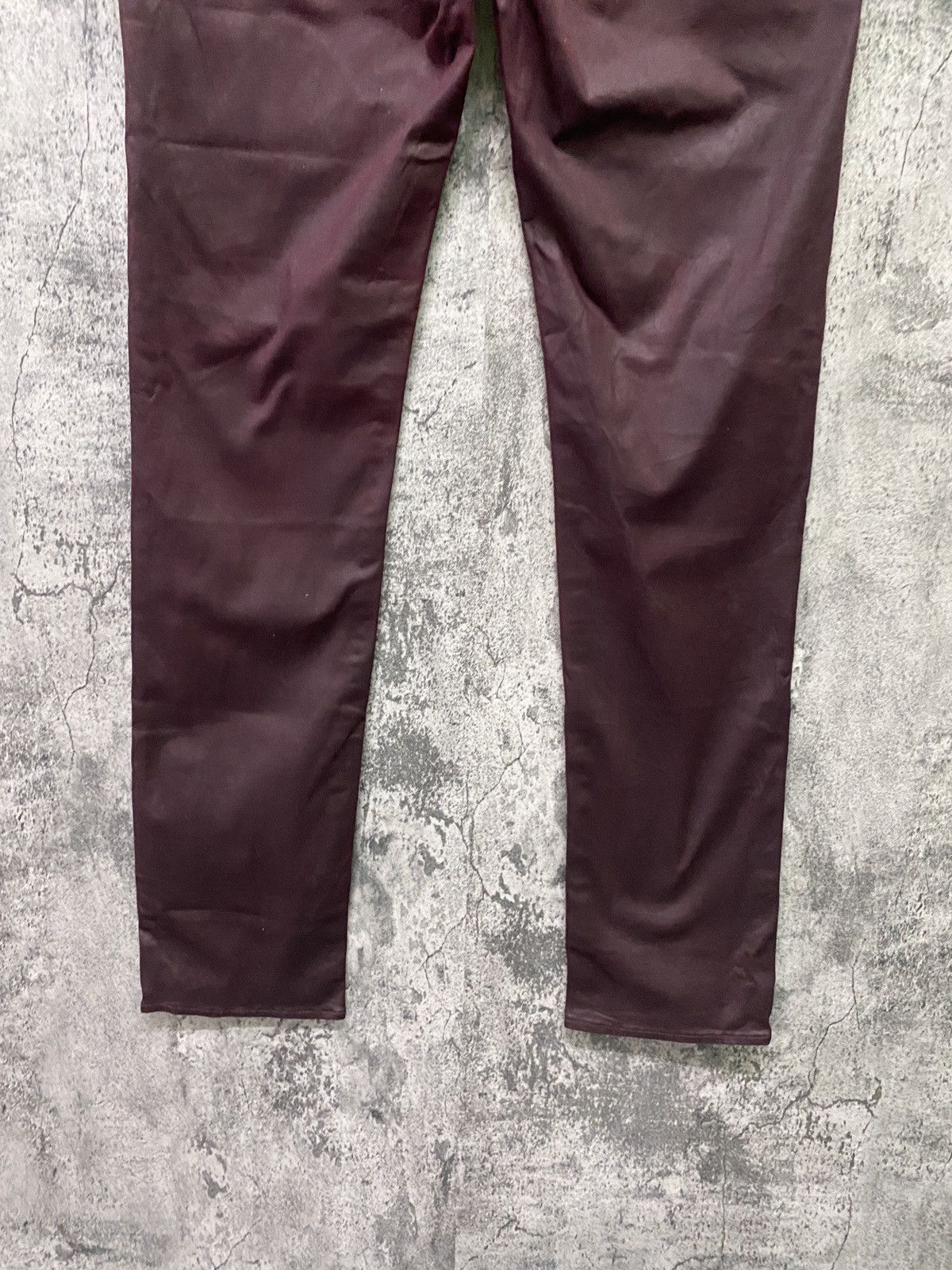 Designer ROCK & REPUBLIC Maroon Waxed Pant Size US 32 / EU 48 - 16 Thumbnail
