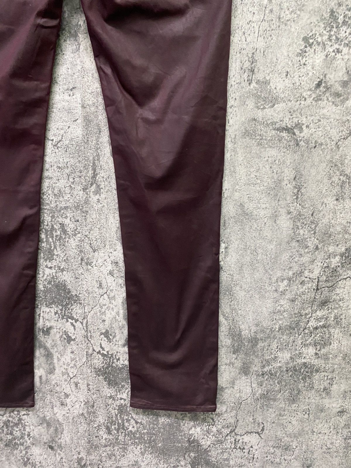Designer ROCK & REPUBLIC Maroon Waxed Pant Size US 32 / EU 48 - 15 Thumbnail
