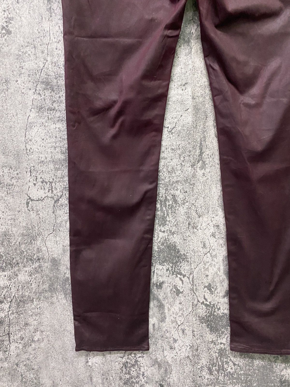 Designer ROCK & REPUBLIC Maroon Waxed Pant Size US 32 / EU 48 - 14 Thumbnail