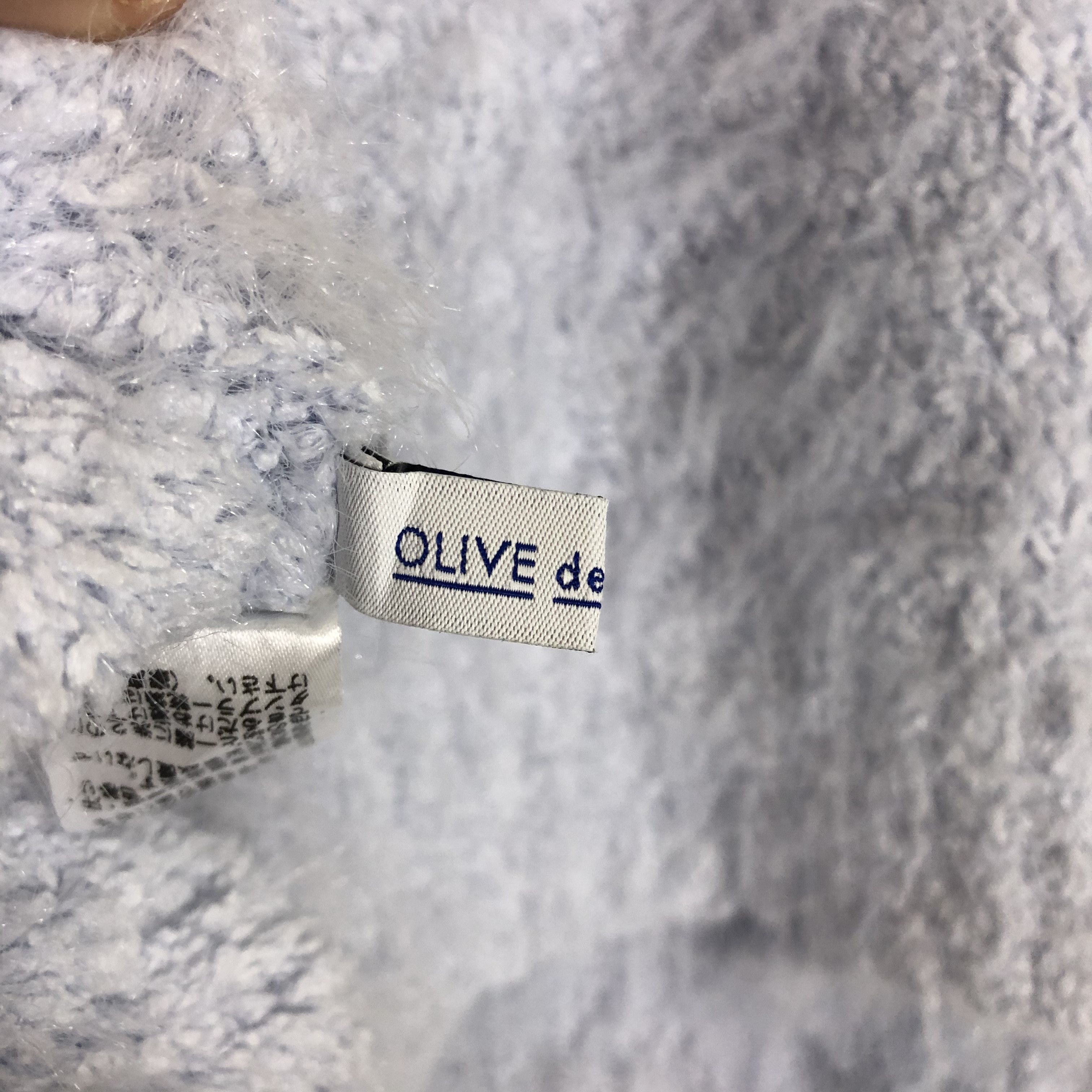 Aran Isles Knitwear × Homespun Knitwear × Japanese Brand DLL Olive Des Olive Mohair Soft shaggy fur Knitwear #c024 Size US S / EU 44-46 / 1 - 12 Thumbnail