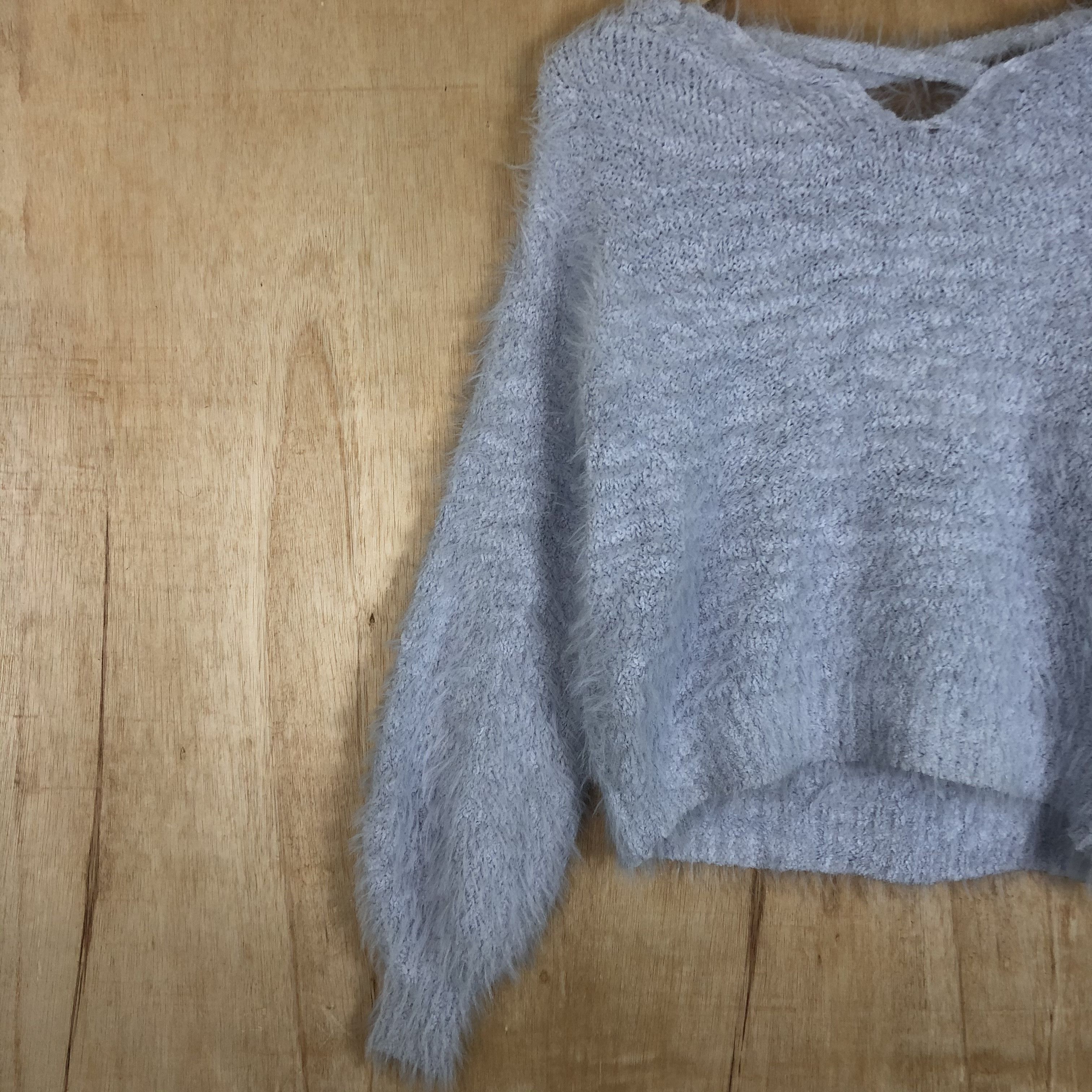 Aran Isles Knitwear × Homespun Knitwear × Japanese Brand DLL Olive Des Olive Mohair Soft shaggy fur Knitwear #c024 Size US S / EU 44-46 / 1 - 8 Thumbnail