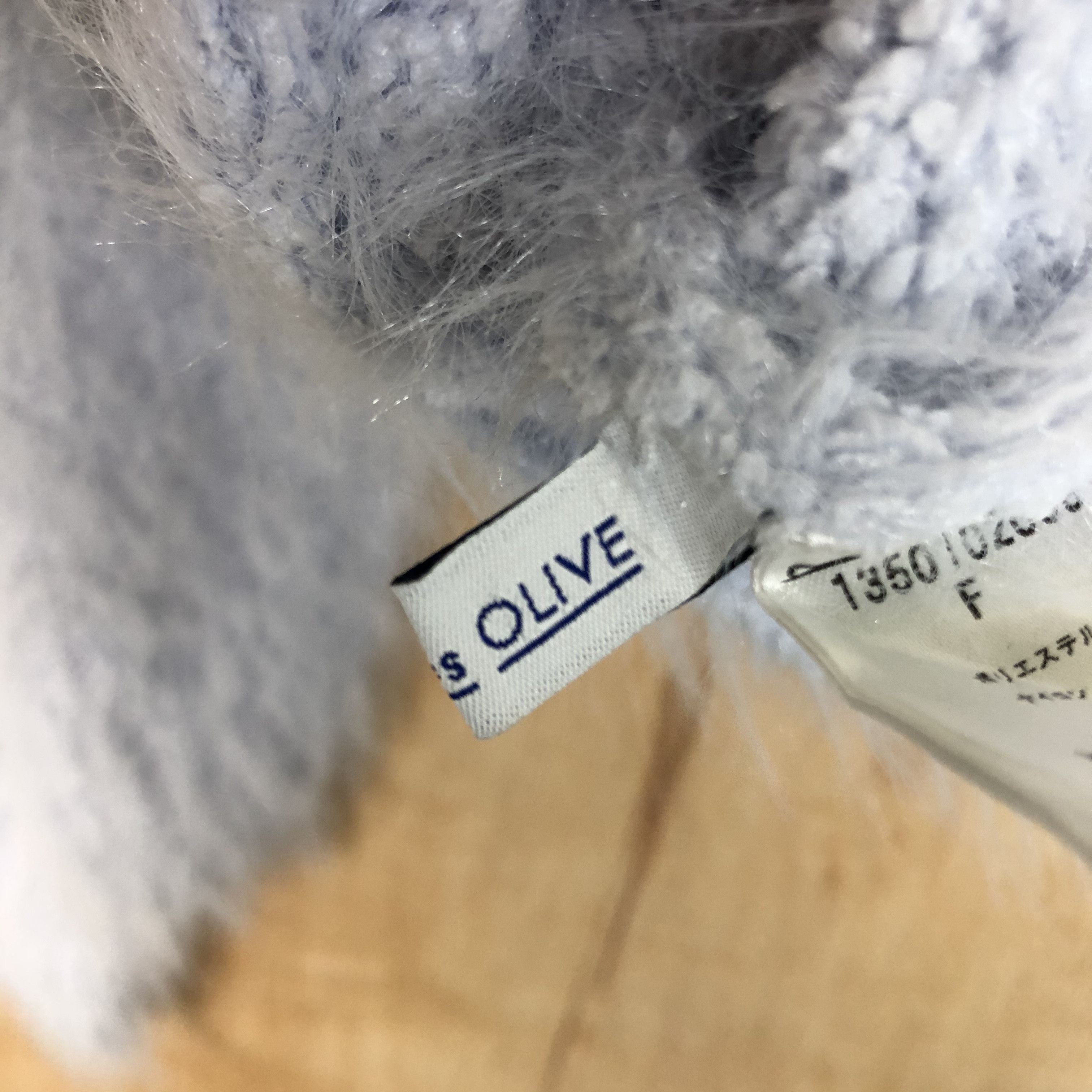 Aran Isles Knitwear × Homespun Knitwear × Japanese Brand DLL Olive Des Olive Mohair Soft shaggy fur Knitwear #c024 Size US S / EU 44-46 / 1 - 11 Thumbnail