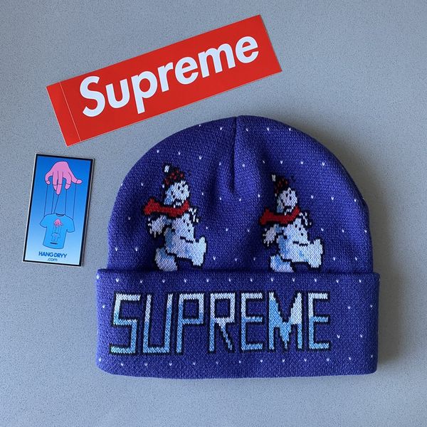 Supreme Supreme Snowman Beanie Light Navy | Grailed