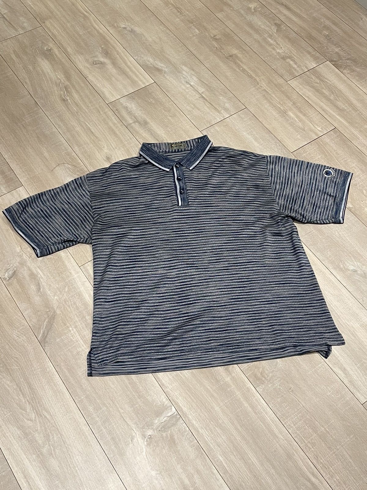 Descente Descente Knit Jacquard Polo Shirt Size US L / EU 52-54 / 3 - 1 Thumbnail