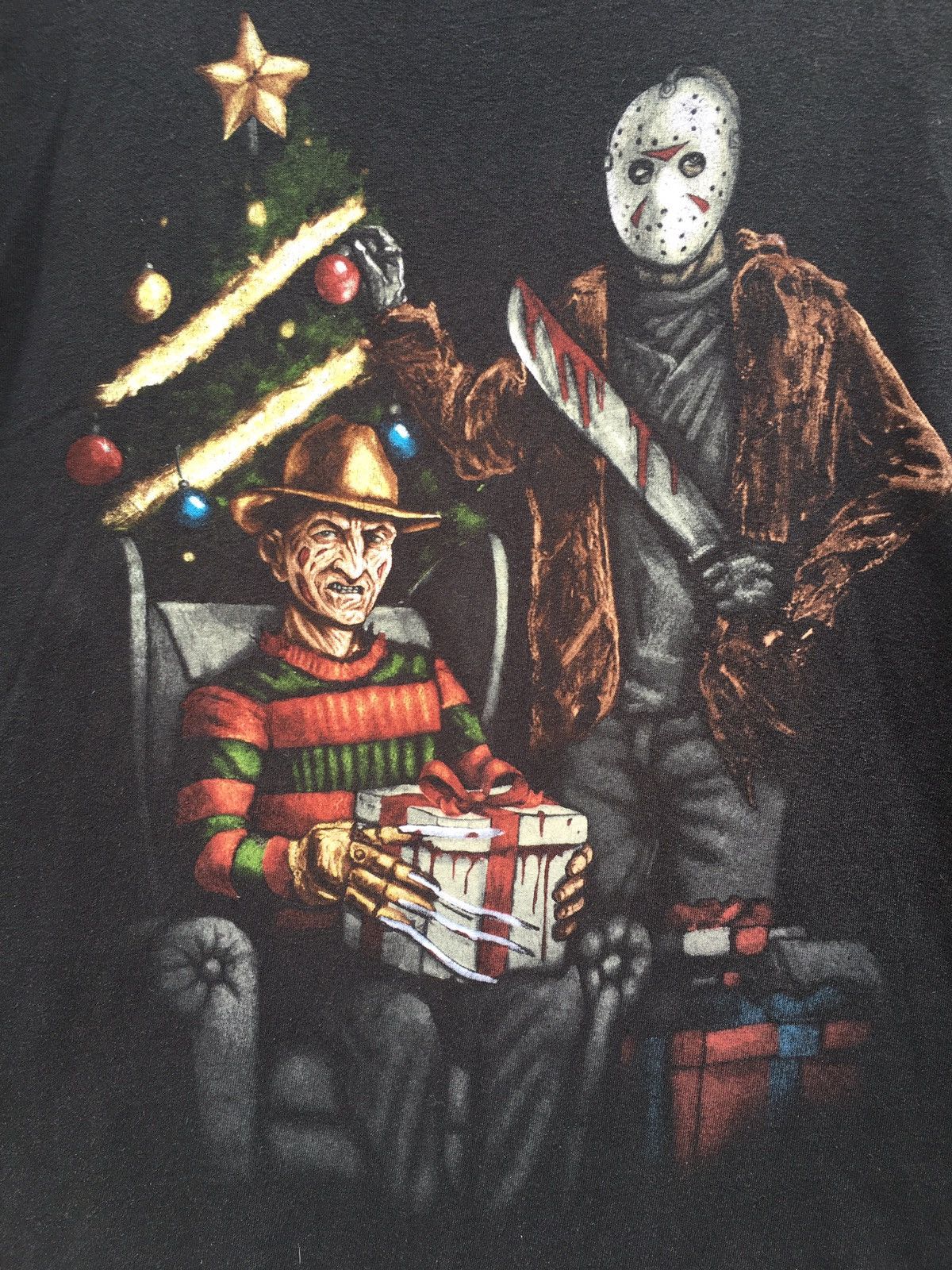 Vintage Rare Jason x Freedy A Nightmare on Elm Street Movie Tee Size US XL / EU 56 / 4 - 5 Thumbnail