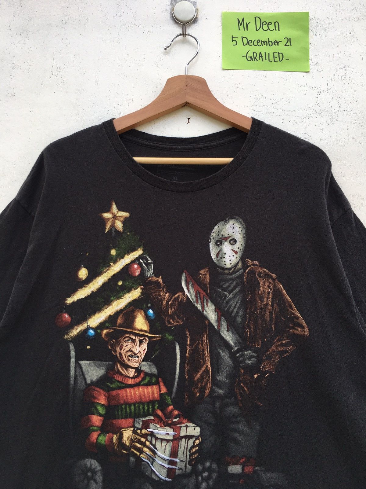 Vintage Rare Jason x Freedy A Nightmare on Elm Street Movie Tee Size US XL / EU 56 / 4 - 1 Thumbnail