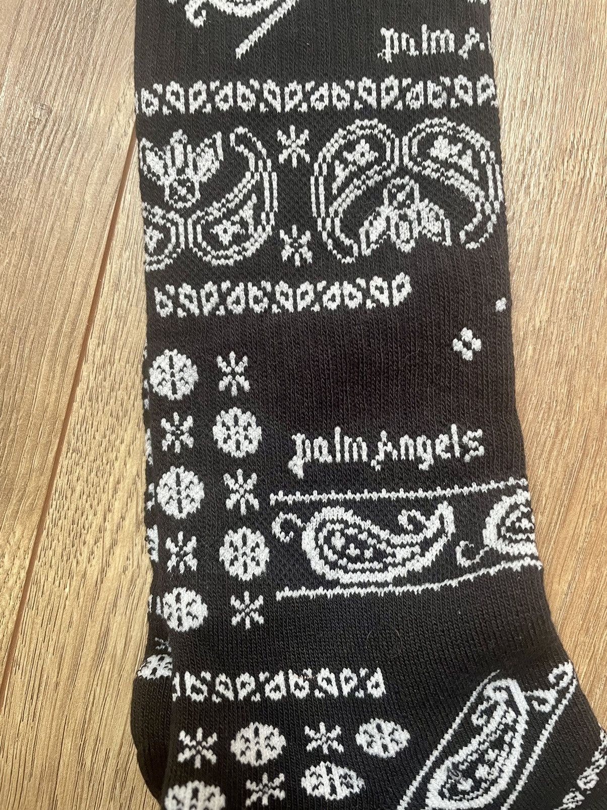 Palm Angels PALM ANGELS Paisley Repeat Logo Jacquard Sport Socks L/XL Size ONE SIZE - 8 Thumbnail