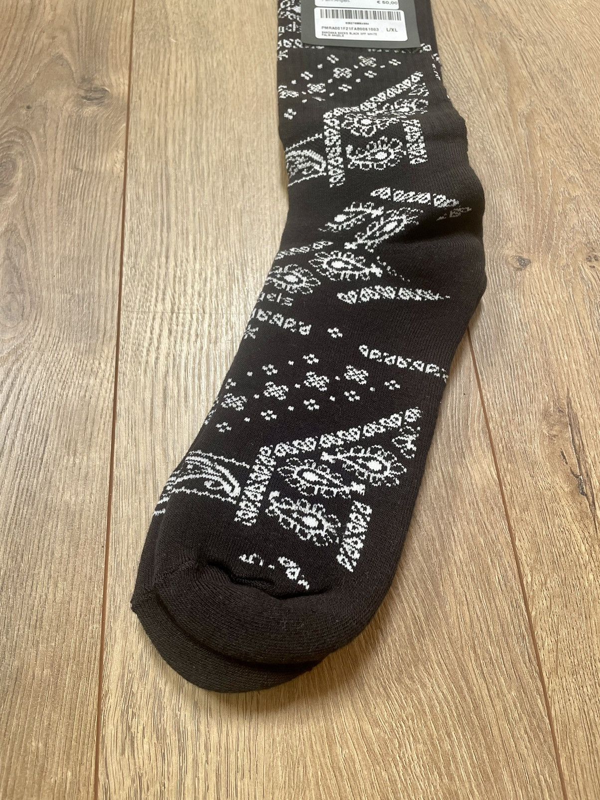 Palm Angels PALM ANGELS Paisley Repeat Logo Jacquard Sport Socks L/XL Size ONE SIZE - 13 Thumbnail