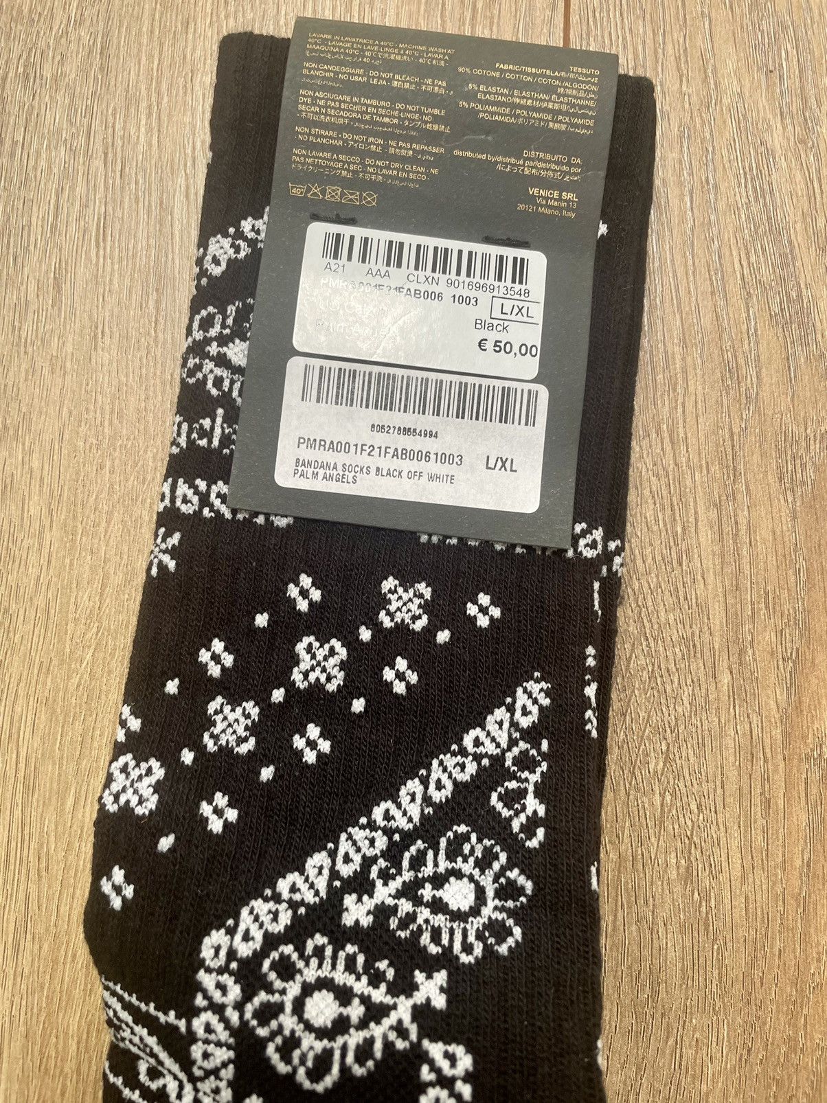 Palm Angels PALM ANGELS Paisley Repeat Logo Jacquard Sport Socks L/XL Size ONE SIZE - 12 Thumbnail