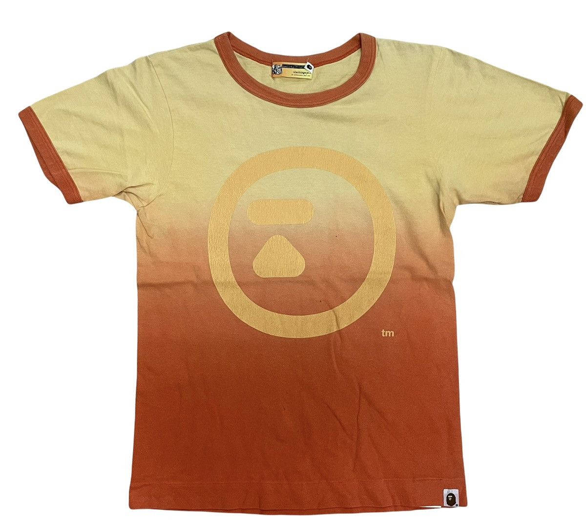 A Bathing Ape OG 2000s “Ape Graphics Logo” Gradient Tees
