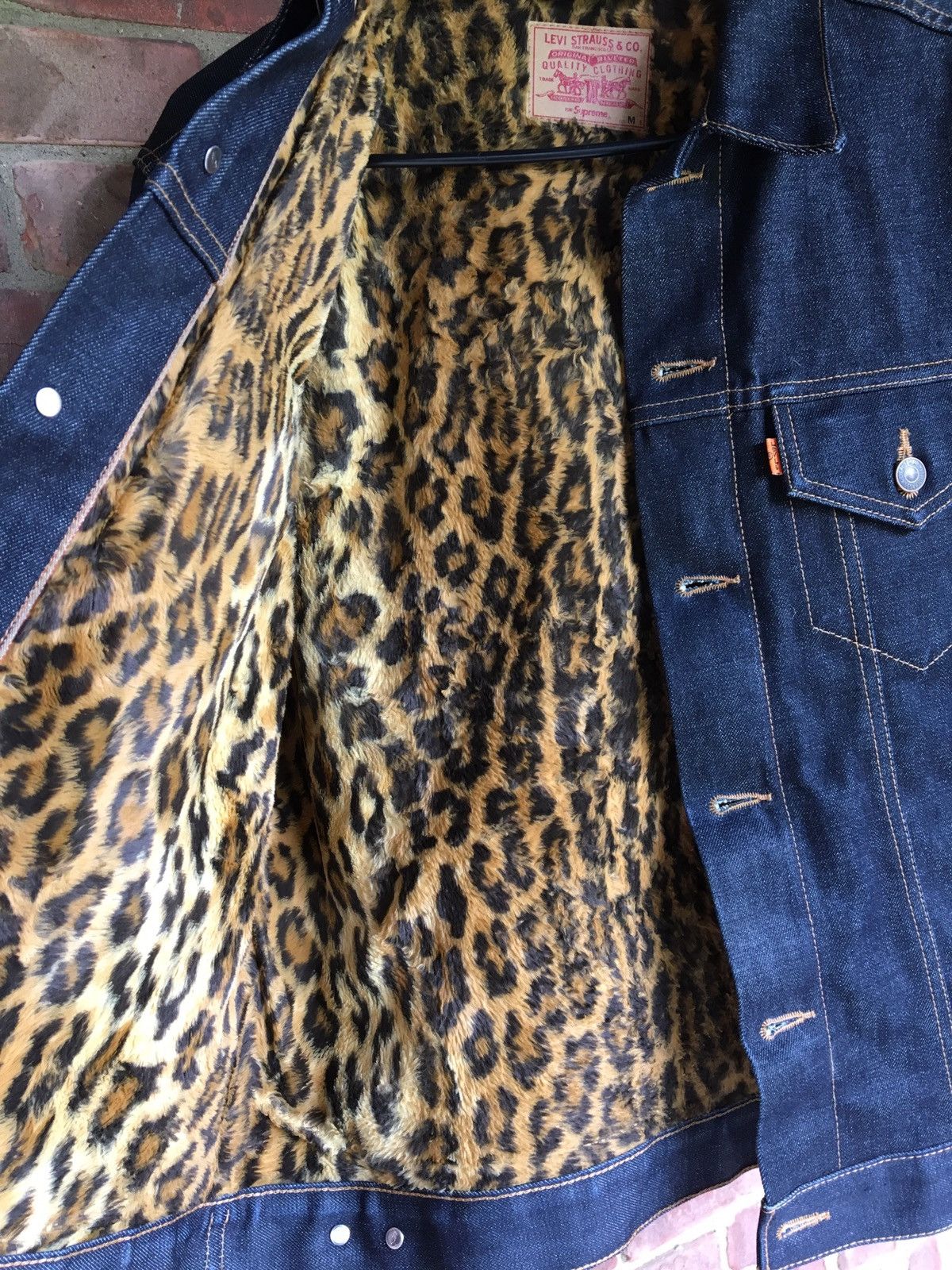 Supreme Supreme X Levi's Leopard Denim Trucker | Grailed