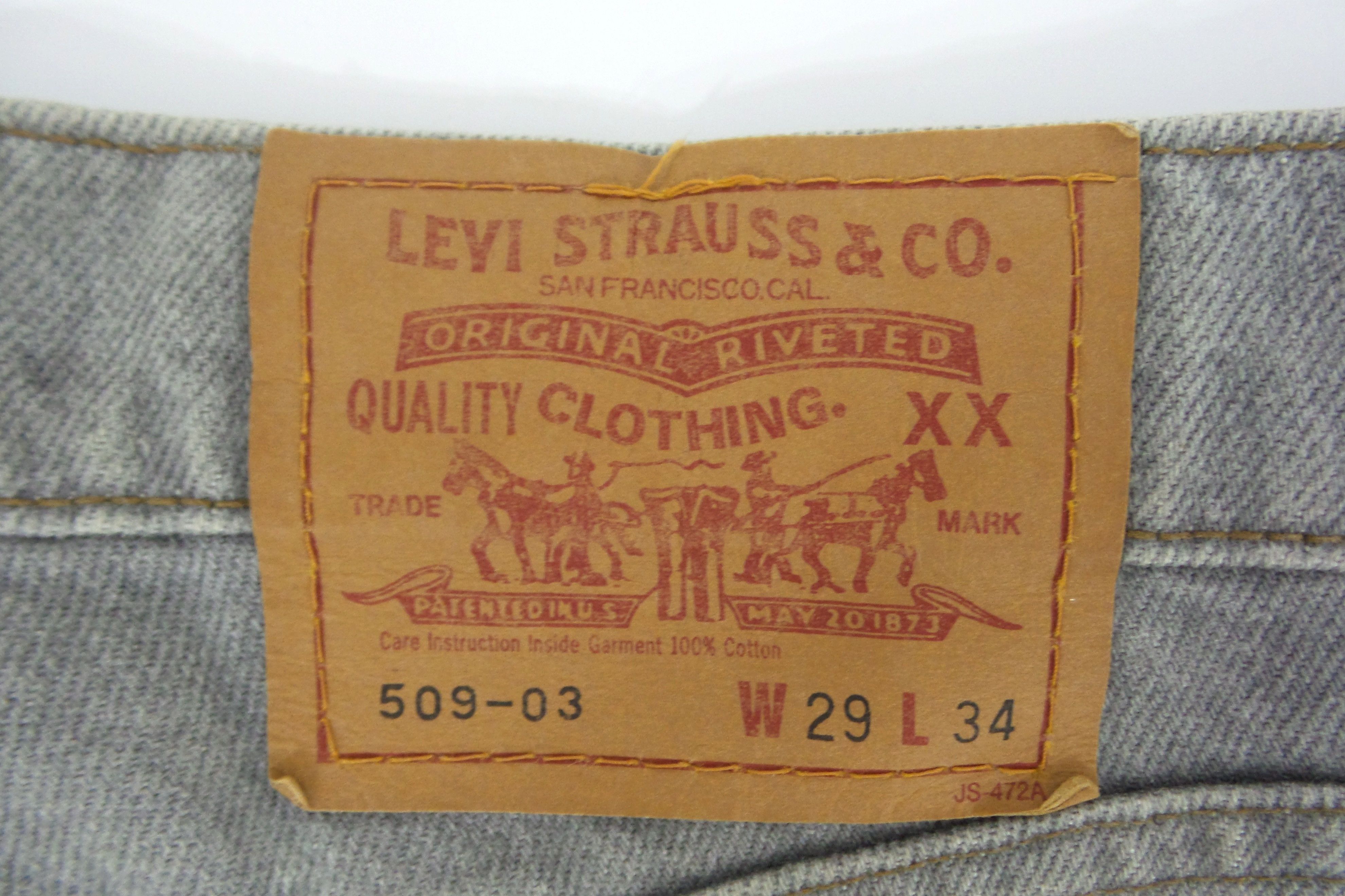 Levi's Levi's 509 Gray Jeans W28xL42.5 Size US 29 - 7 Thumbnail