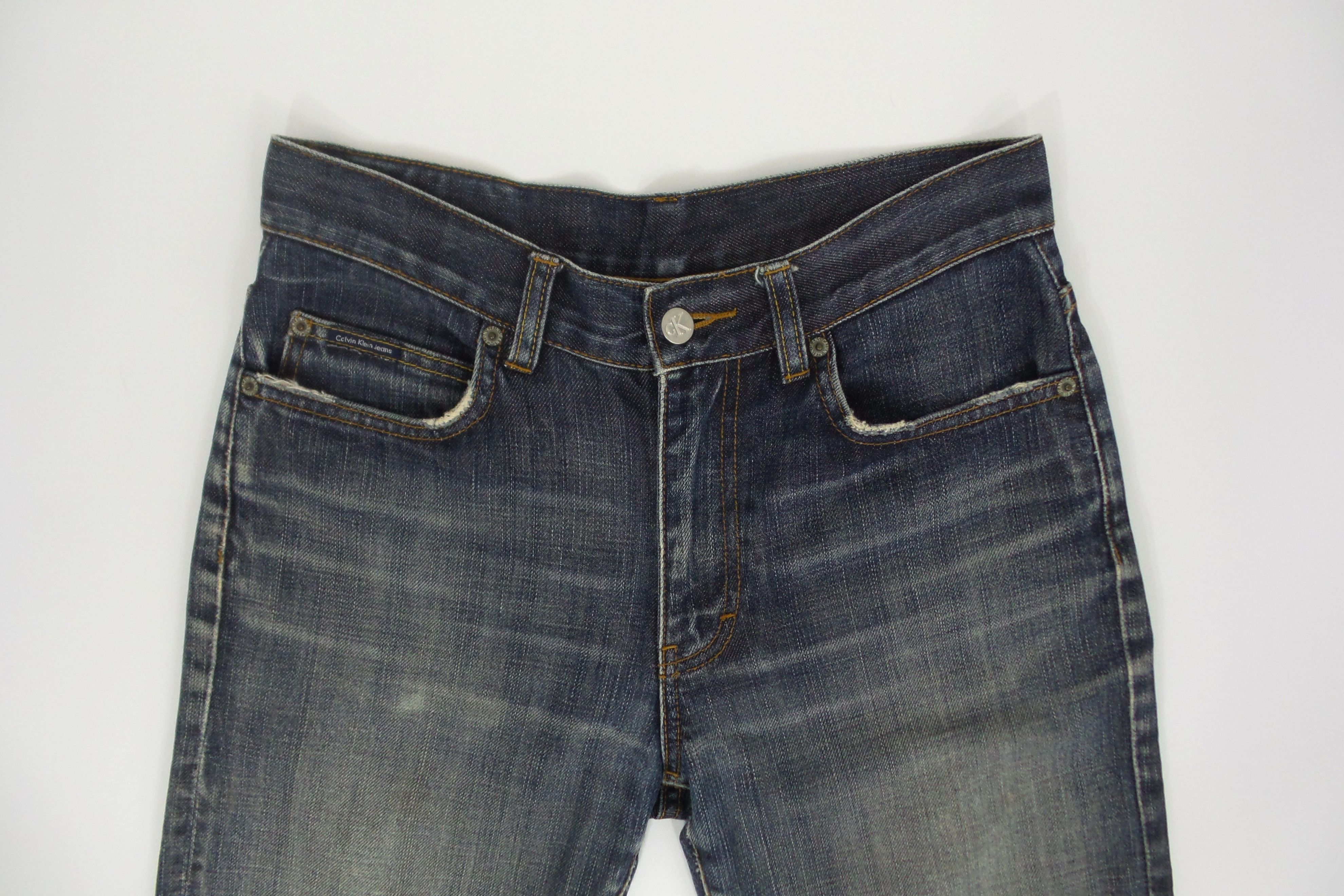 Calvin Klein × Designer Calvin Klein Stonewashed Jeans W29xL39 Size US 29 - 2 Thumbnail