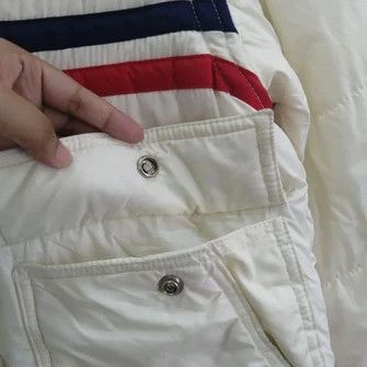 Japanese Brand 💣OFFER Vtg Winter Japanese Striped Puffer Jacket Size US S / EU 44-46 / 1 - 3 Thumbnail