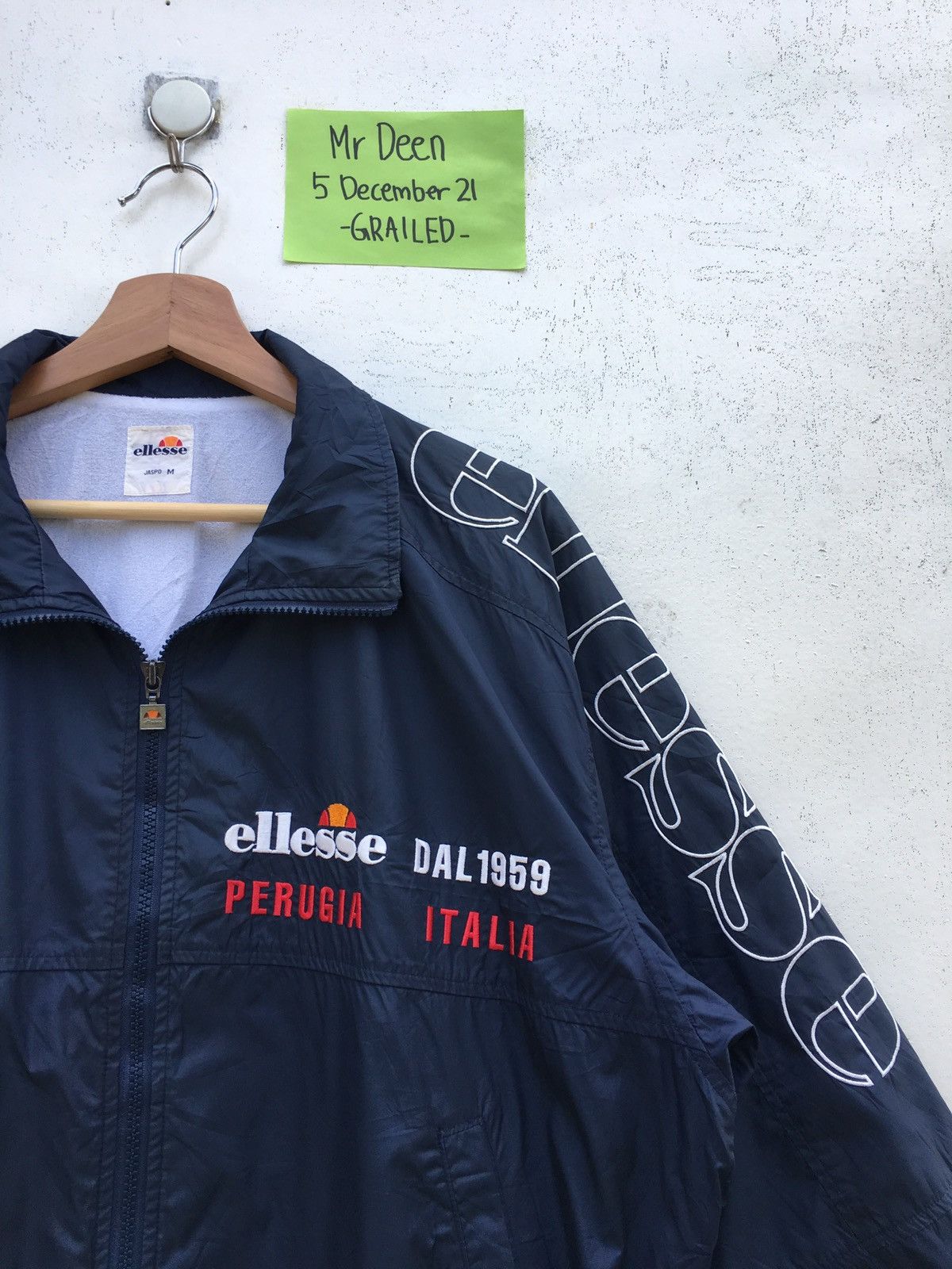 Ellesse Vintage Ellesse Perugia Italia Spellout Windbreaker Size US M / EU 48-50 / 2 - 6 Thumbnail
