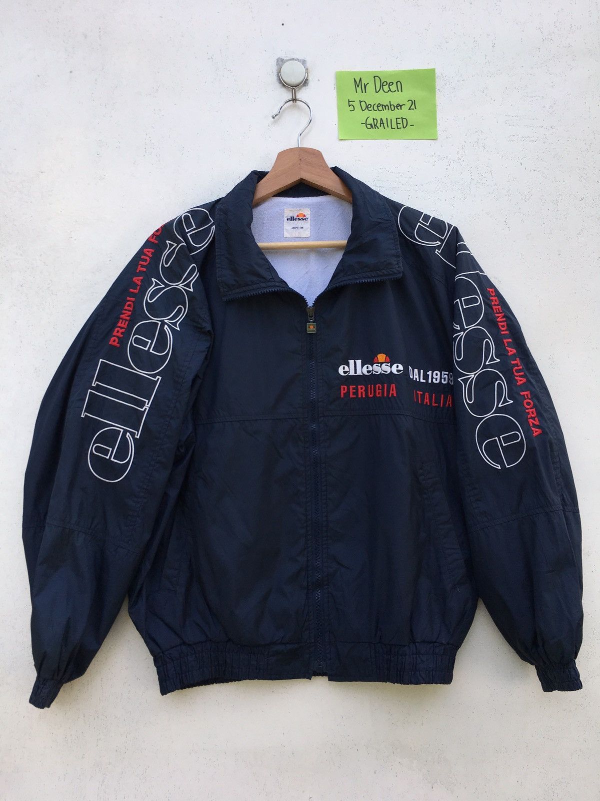 Ellesse Vintage Ellesse Perugia Italia Spellout Windbreaker Size US M / EU 48-50 / 2 - 1 Thumbnail