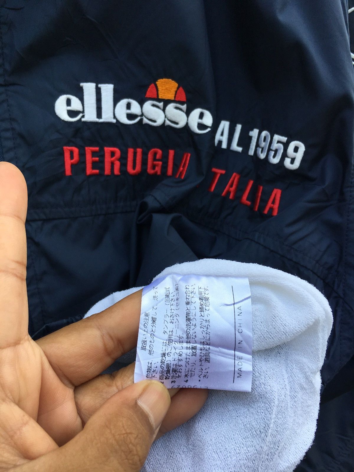Ellesse Vintage Ellesse Perugia Italia Spellout Windbreaker Size US M / EU 48-50 / 2 - 11 Thumbnail