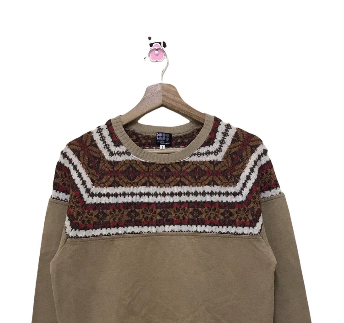 Japanese Brand × Takeo Kikuchi Vintage Takeo Kikuchi Sweatshirt Half Knitwear Size US S / EU 44-46 / 1 - 2 Thumbnail