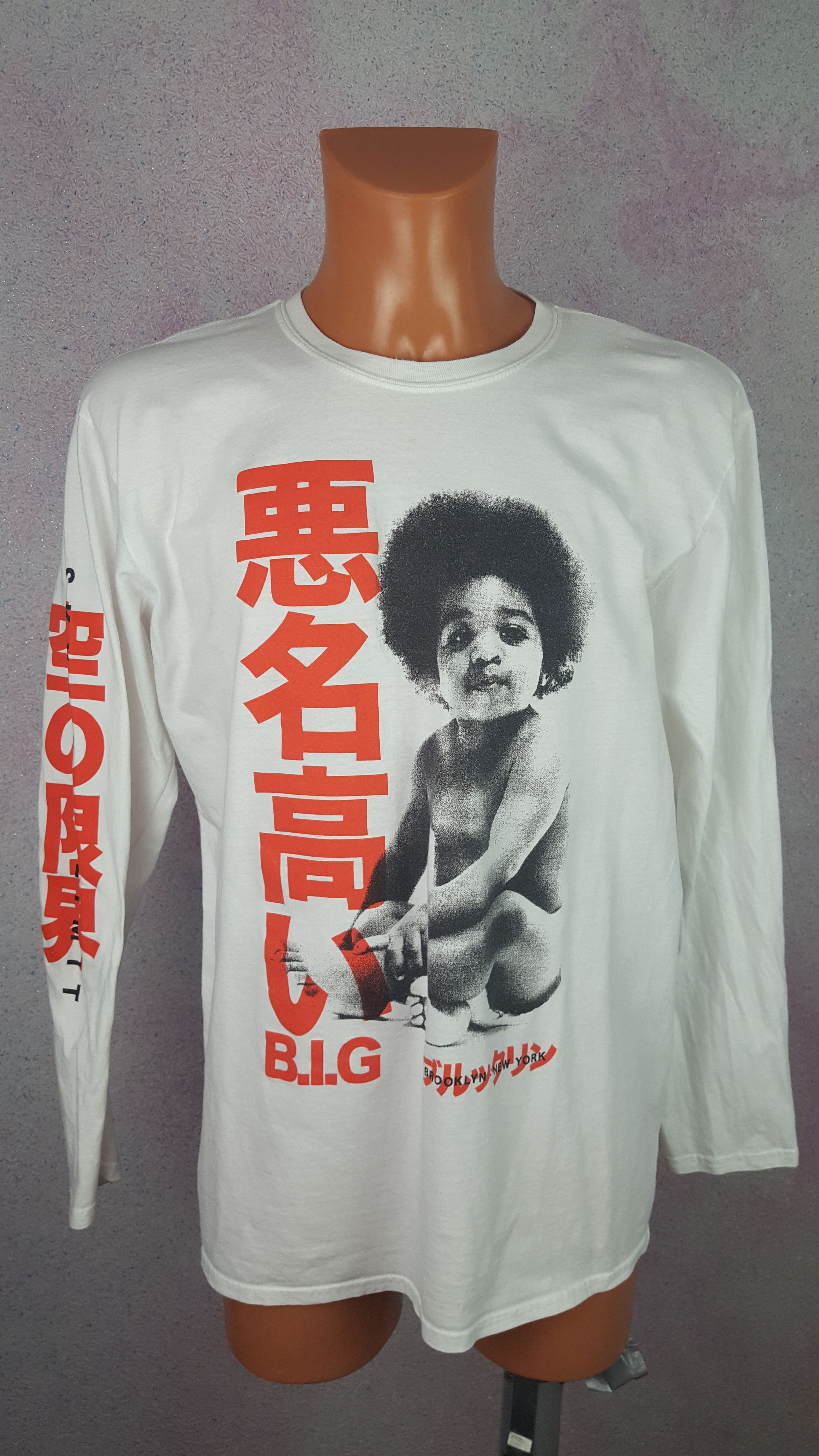 The Notorious BIG Long Sleeve T-Shirt Band Tee Men's M size /eaa512122